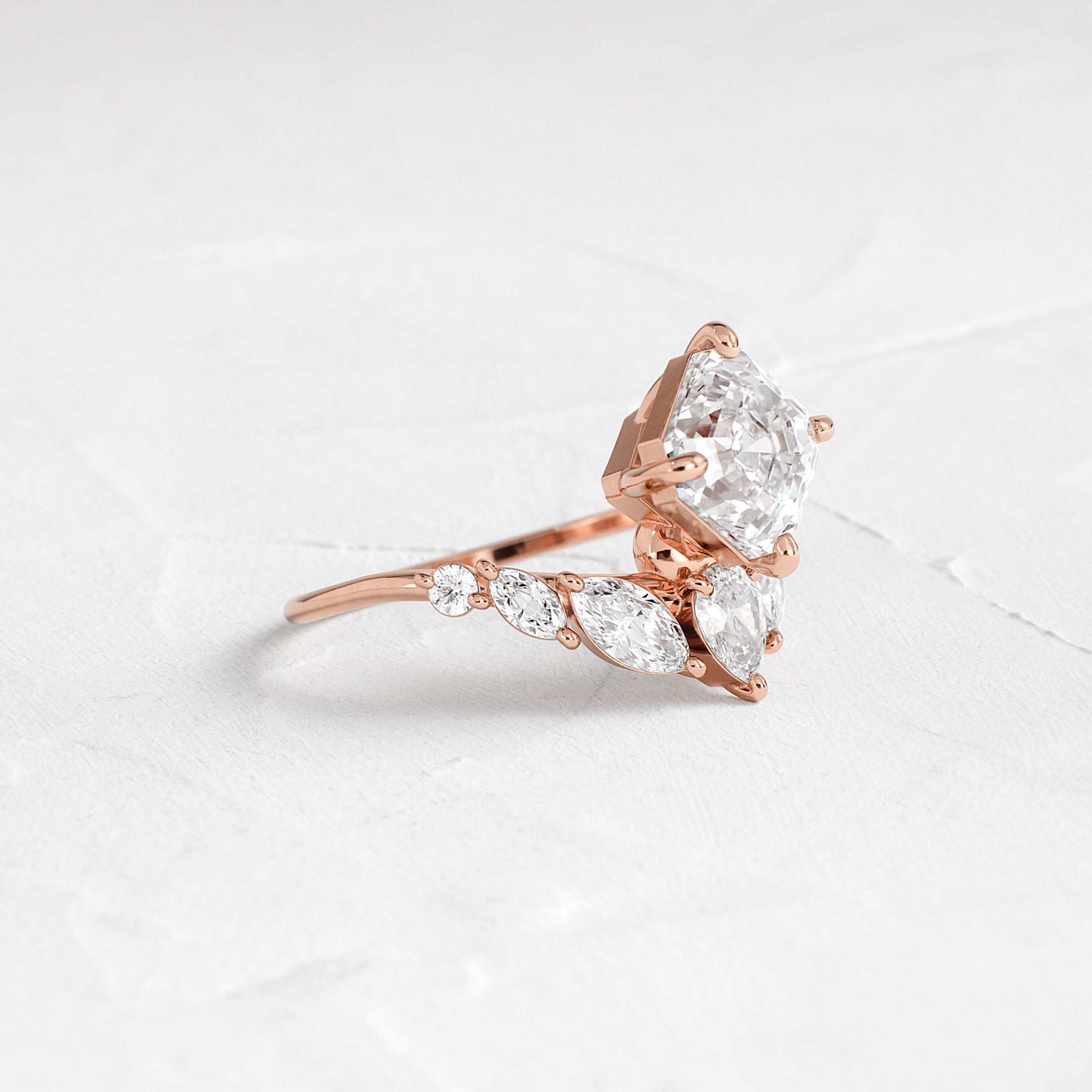 Attune Ring, Asscher Cut | Melanie Casey