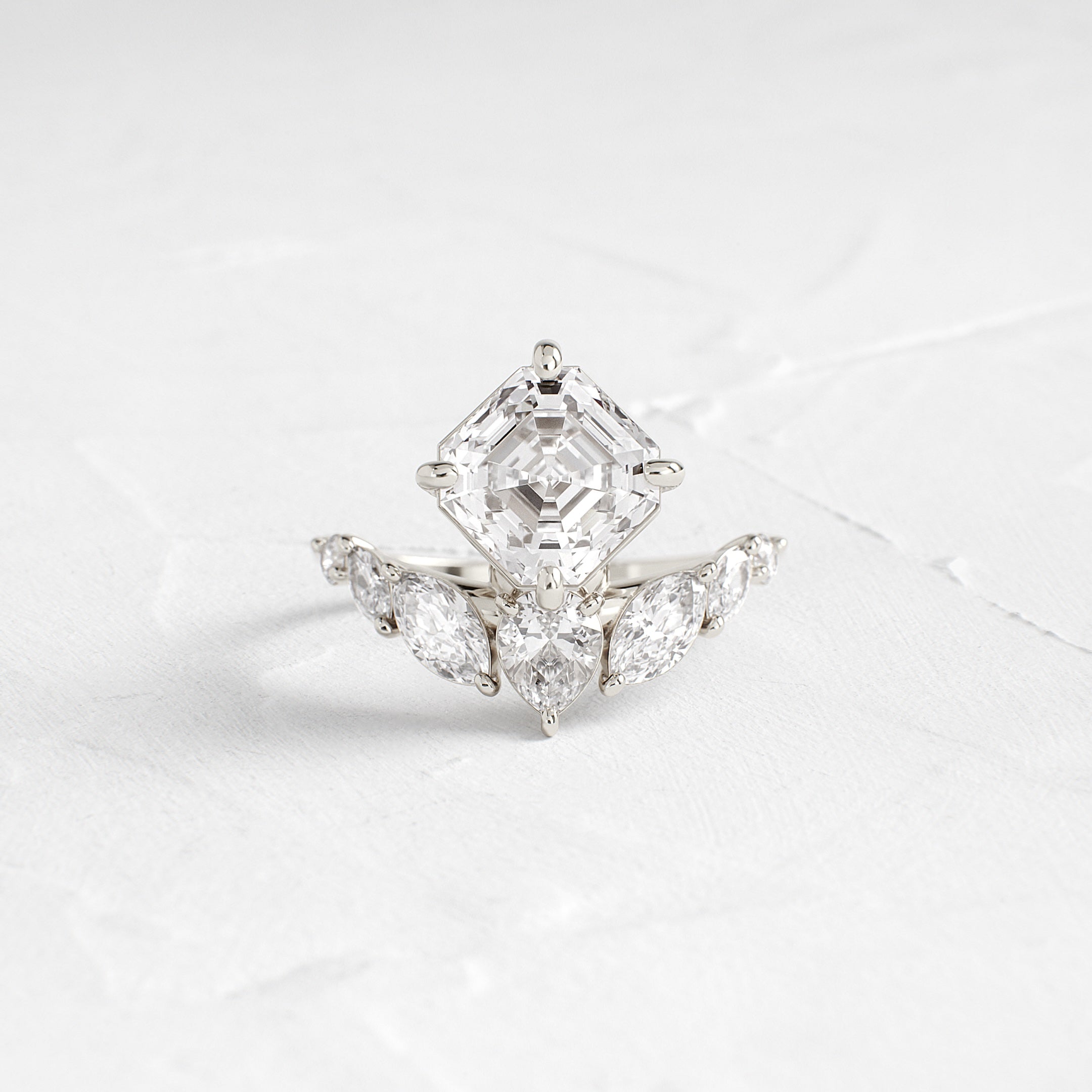Attune Ring, Asscher Cut | Melanie Casey