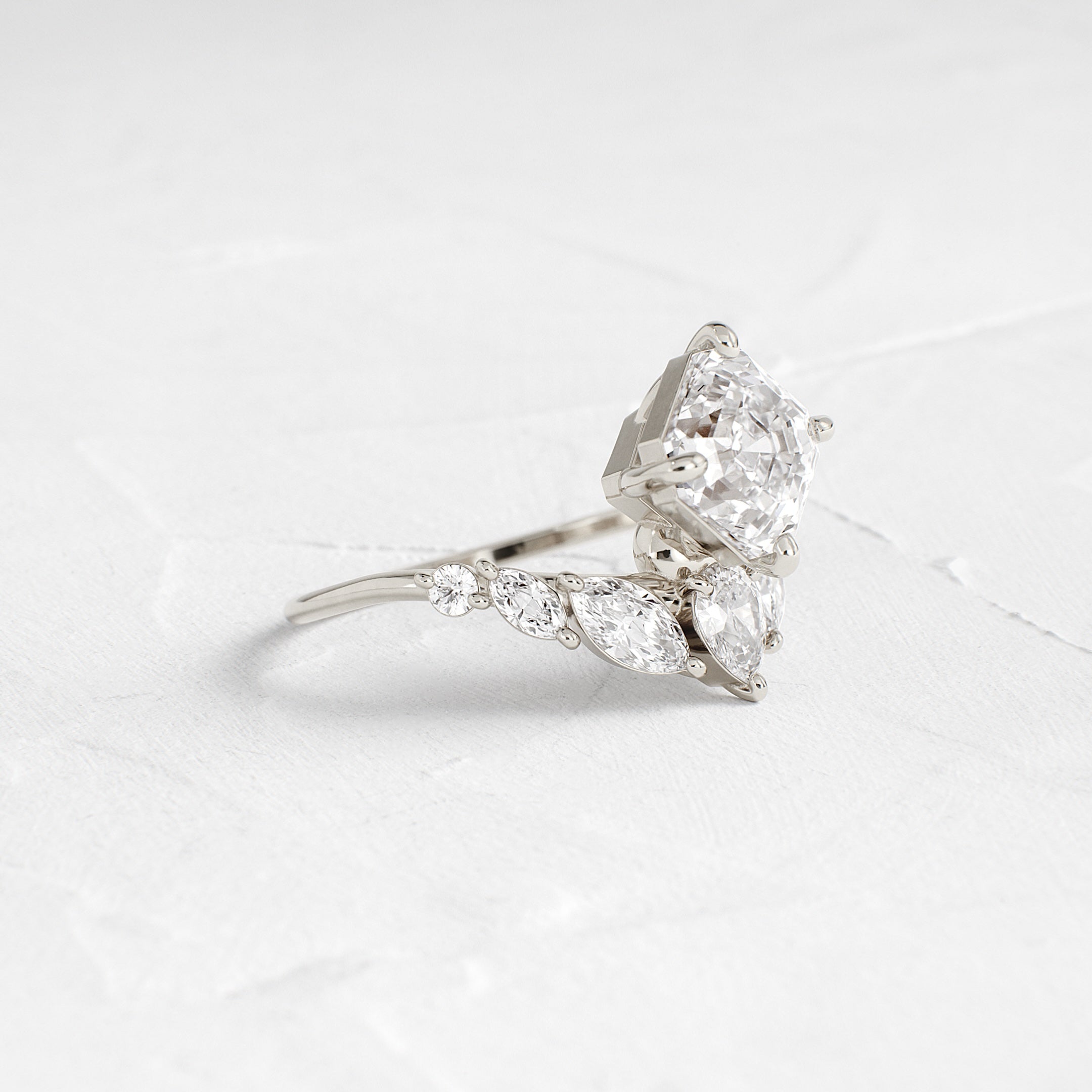 Attune Ring, Asscher Cut | Melanie Casey