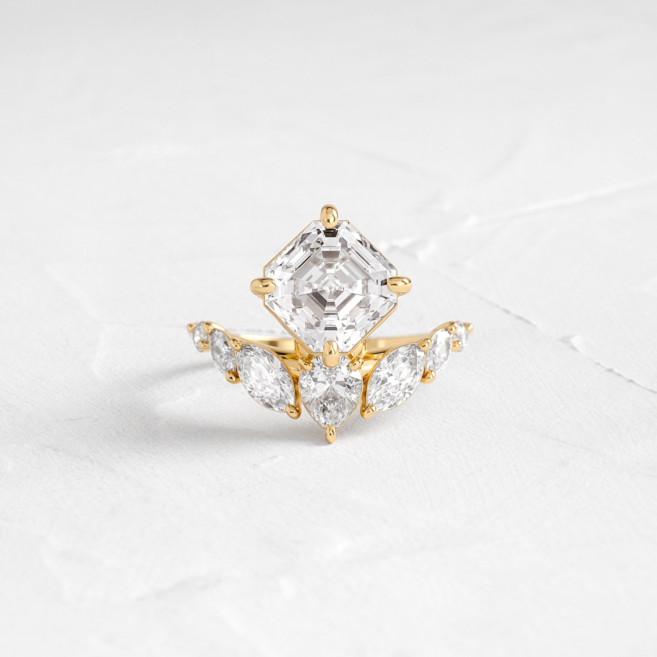 Attune Ring, Asscher Cut | Melanie Casey
