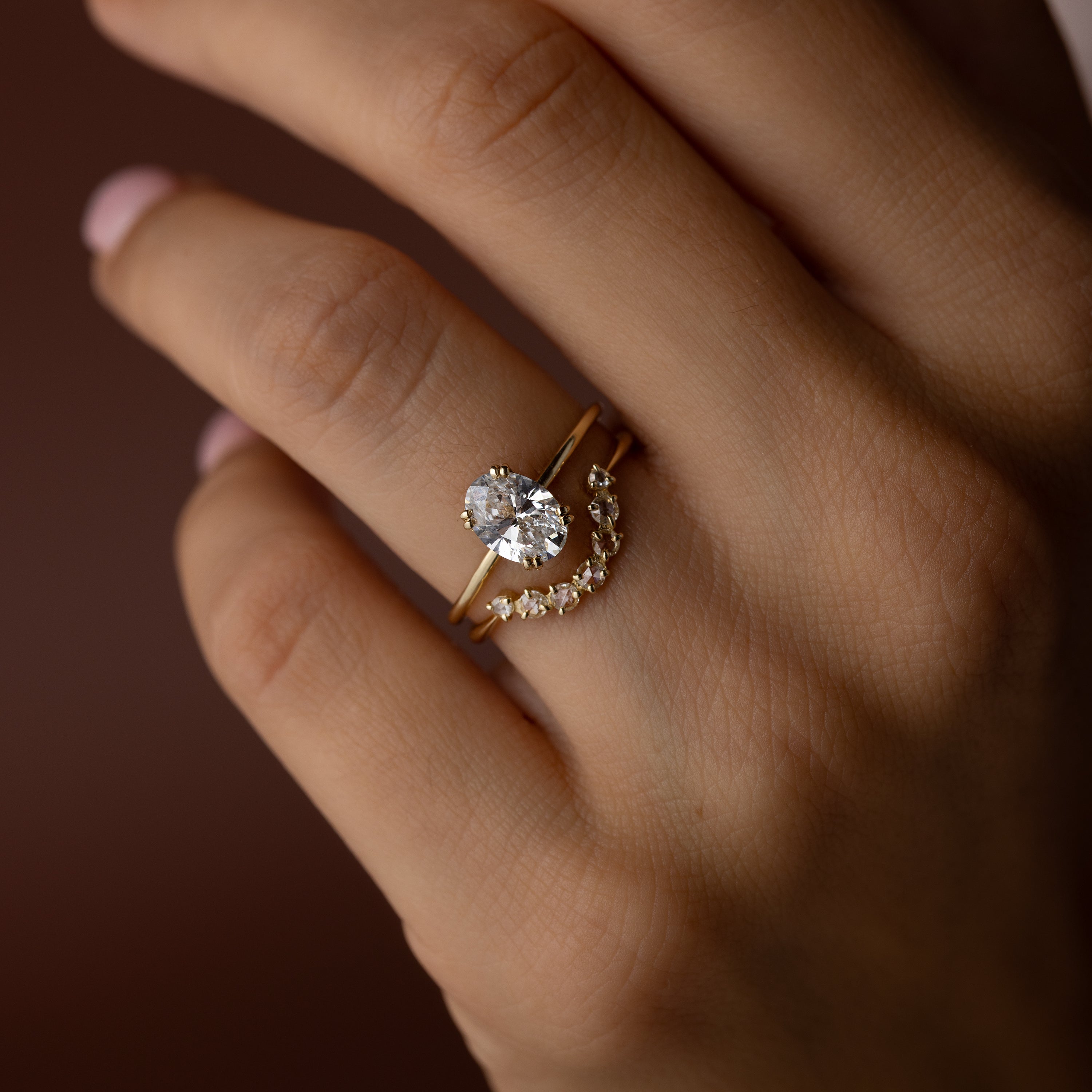 Filament Ring, 1.03ct. Lab-Grown Oval Cut | Melanie Casey Jewelry
