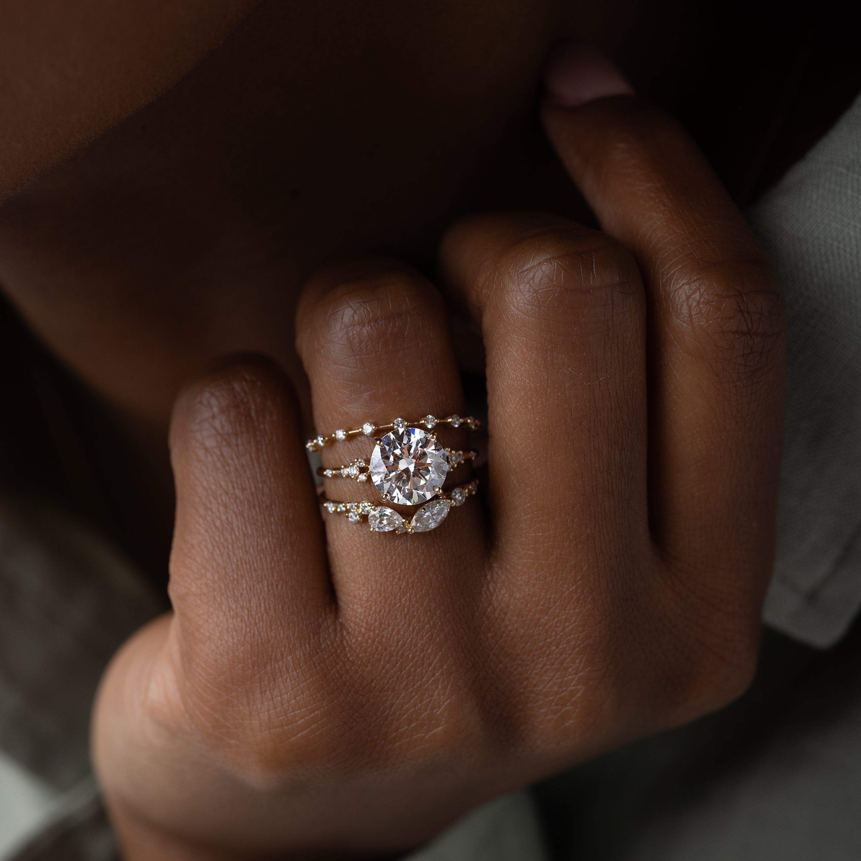 Myriad Ring, 2.6ct. Lab-Grown Round Cut | Melanie Casey Jewelry