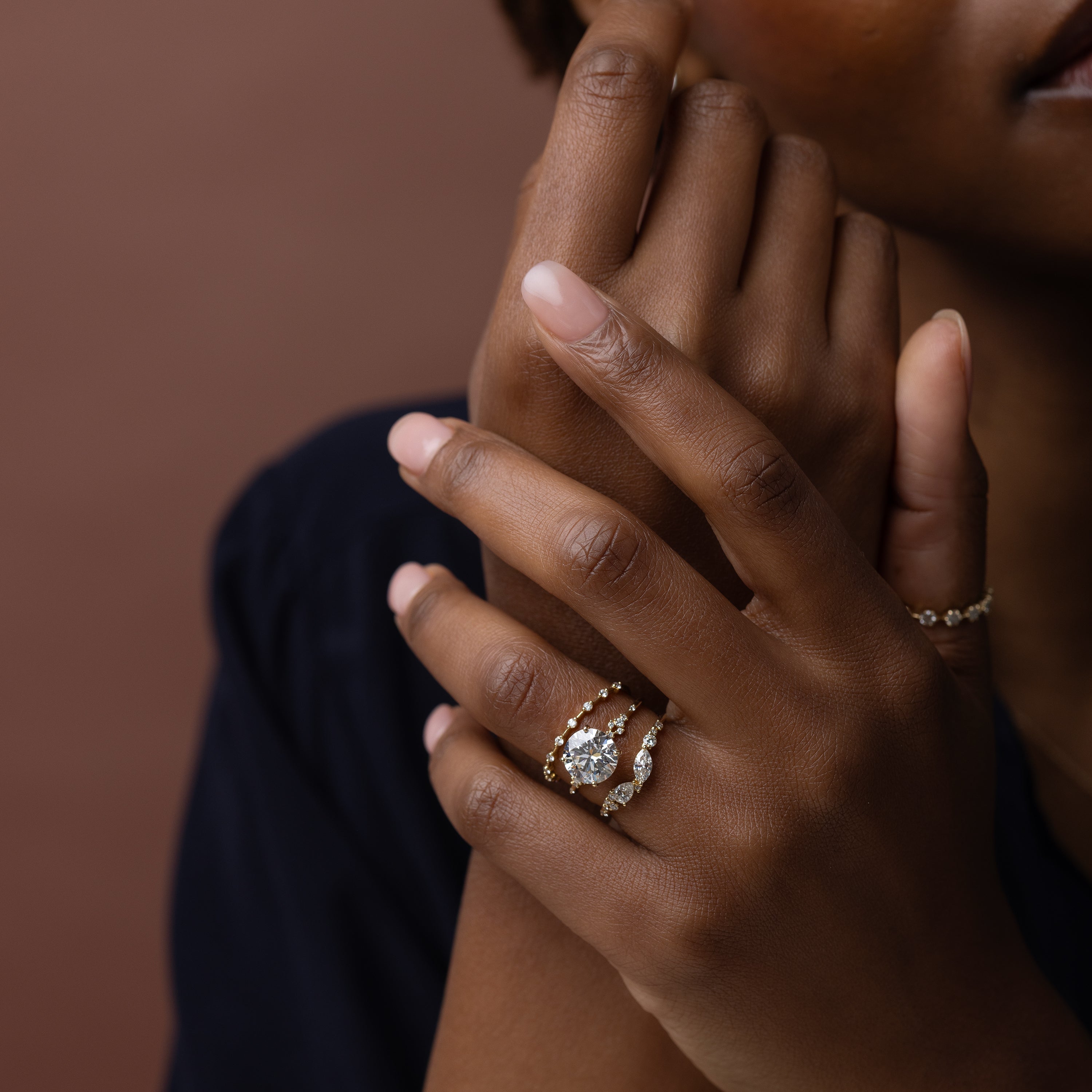 Myriad Ring, 2.6ct. Lab-Grown Round Cut | Melanie Casey Jewelry
