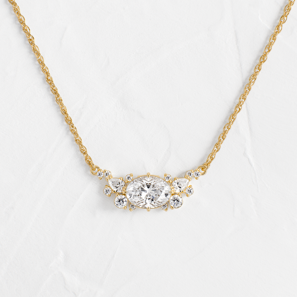 A Winter Song Necklace, Oval Cut | Melanie Casey