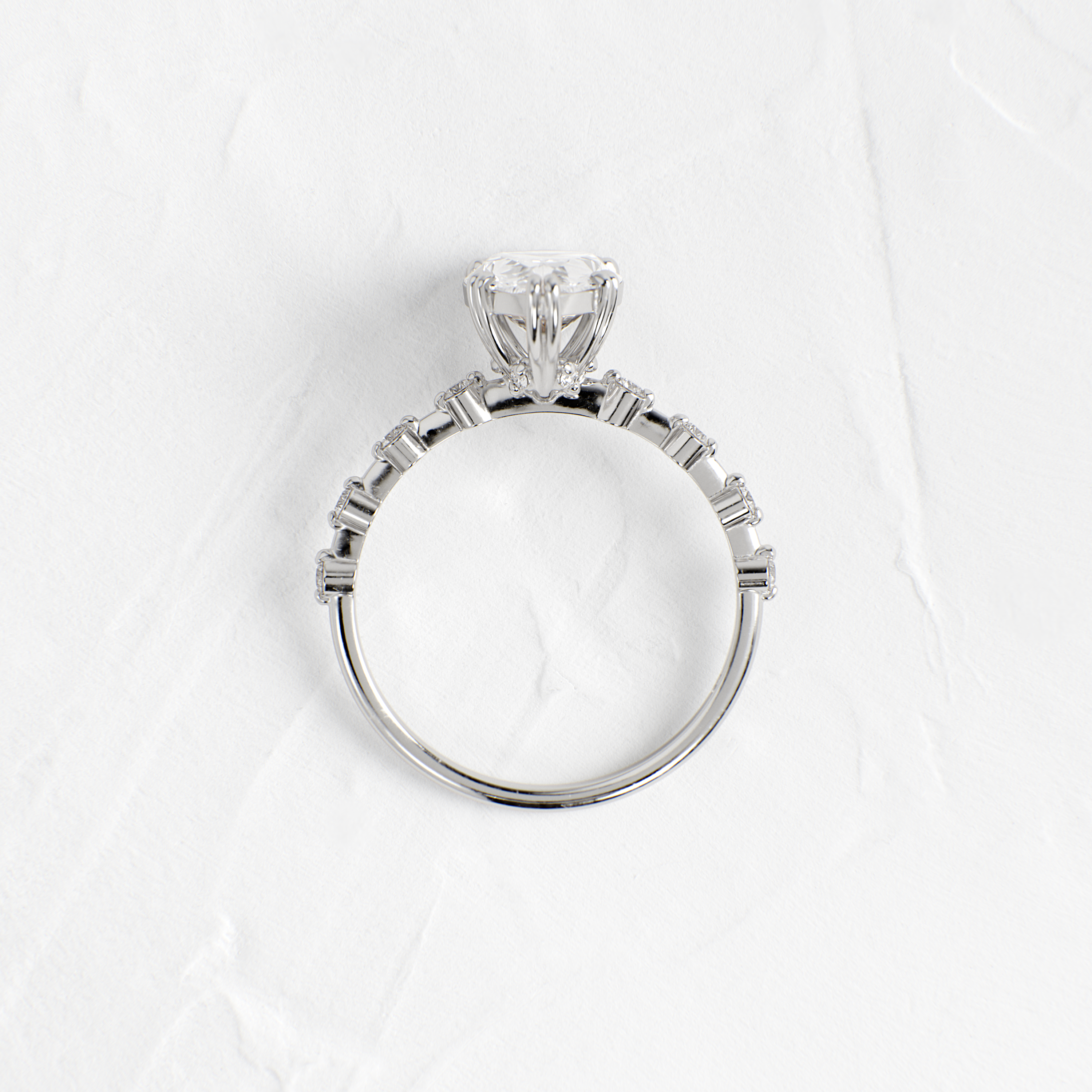 Distance Ring, Pear Cut - Melanie Casey Fine Jewelry