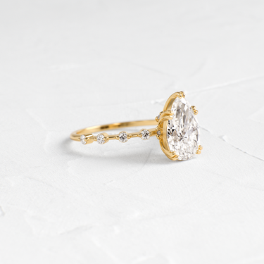 Distance Ring, Pear Cut - Melanie Casey Fine Jewelry Distance Ring, Pear Cut - Melanie Casey Fine Jewelry