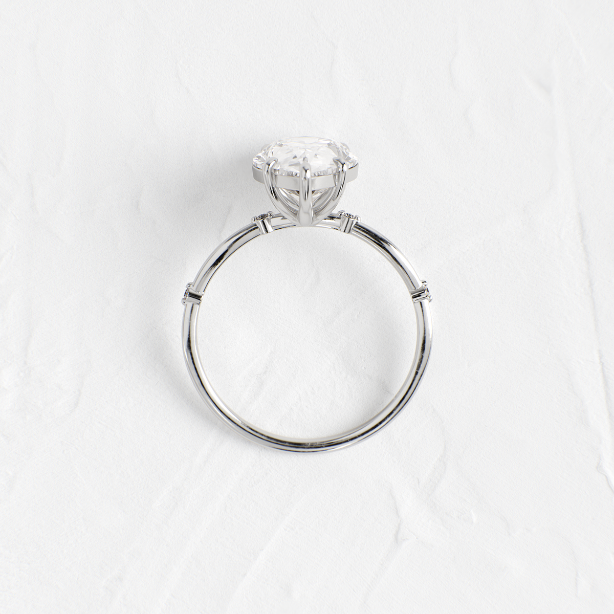Hillside Ring, Pear Cut - Melanie Casey