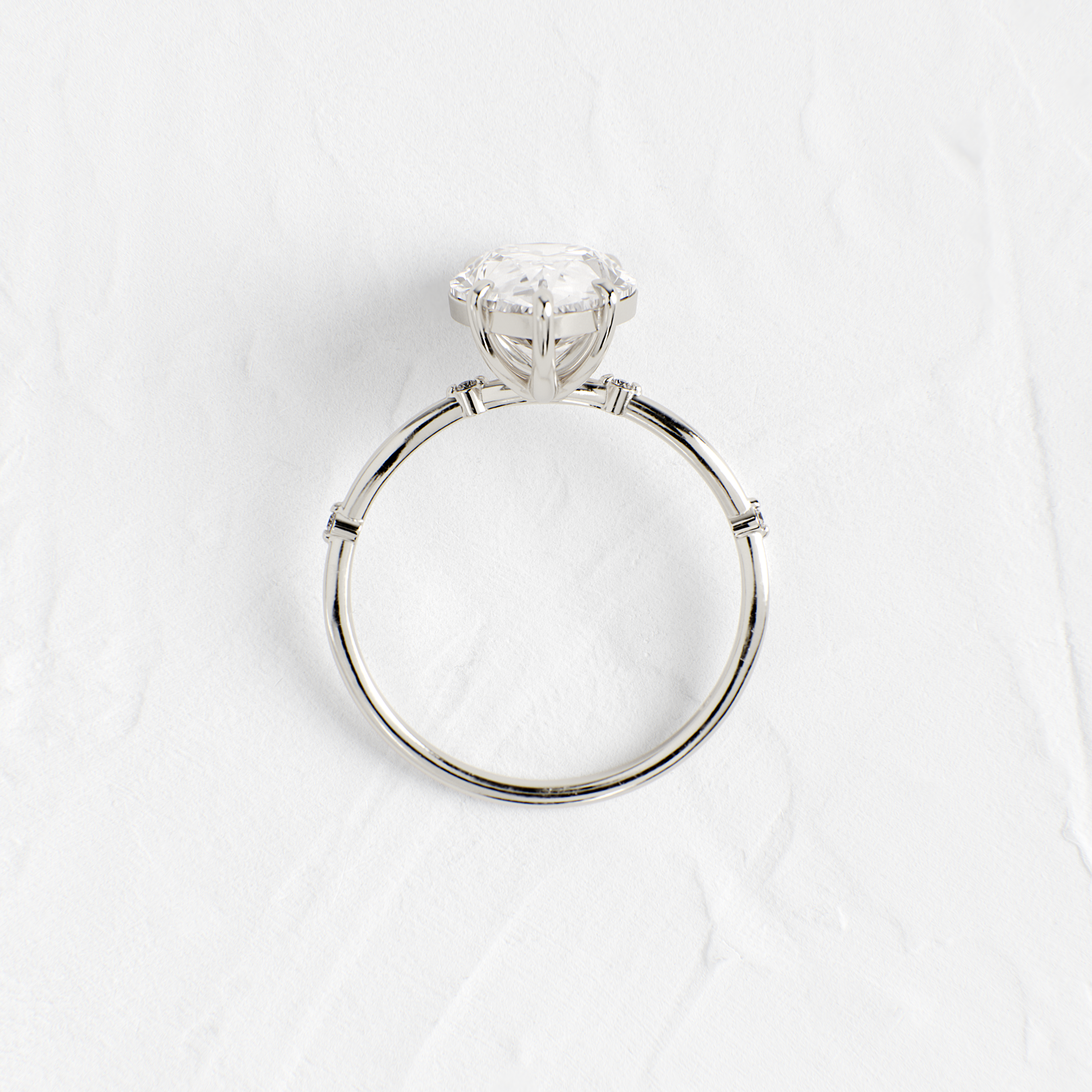 Hillside Ring, Pear Cut - Melanie Casey