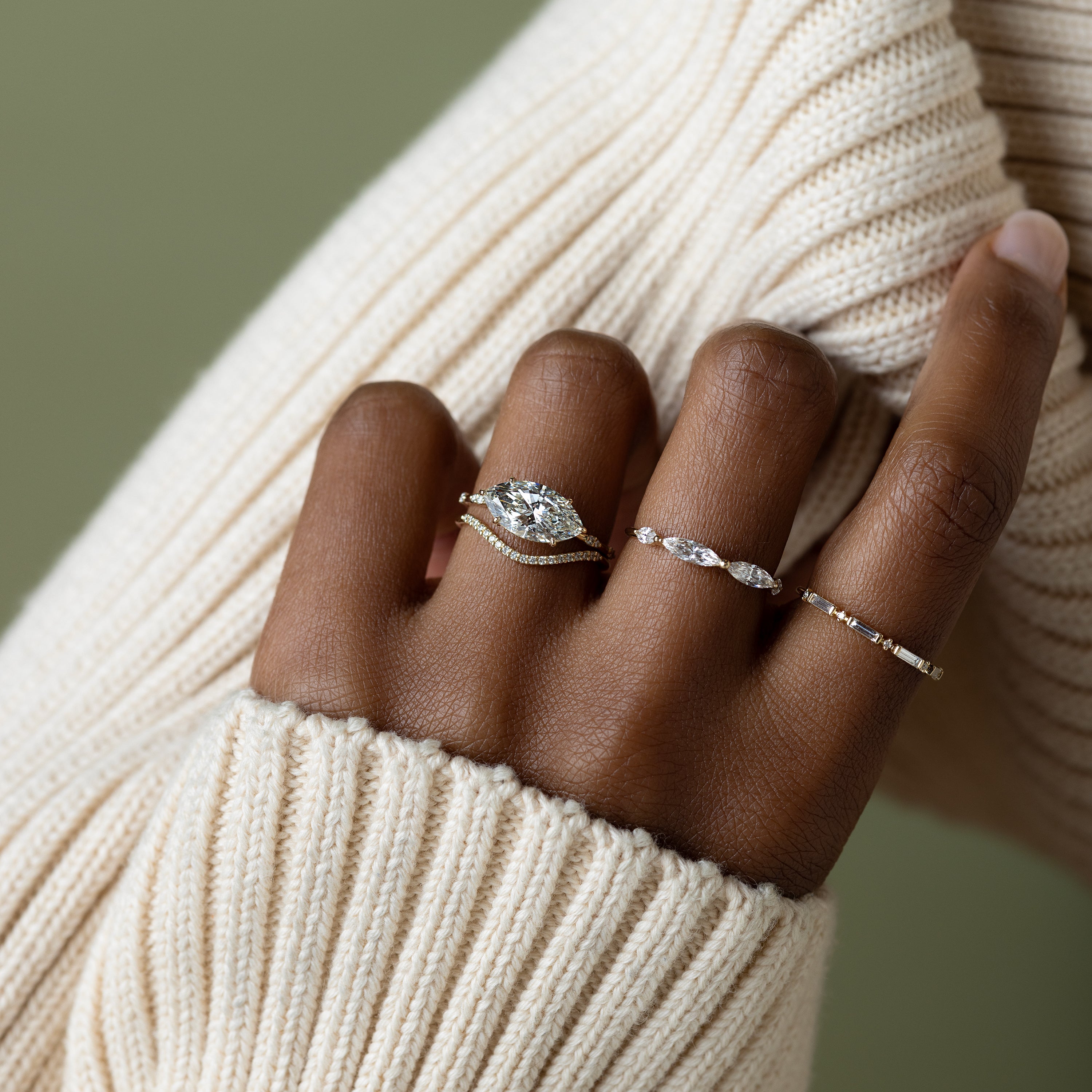 Bright Side Ring, 2.09ct. Lab-Grown Marquise Cut – Melanie Casey