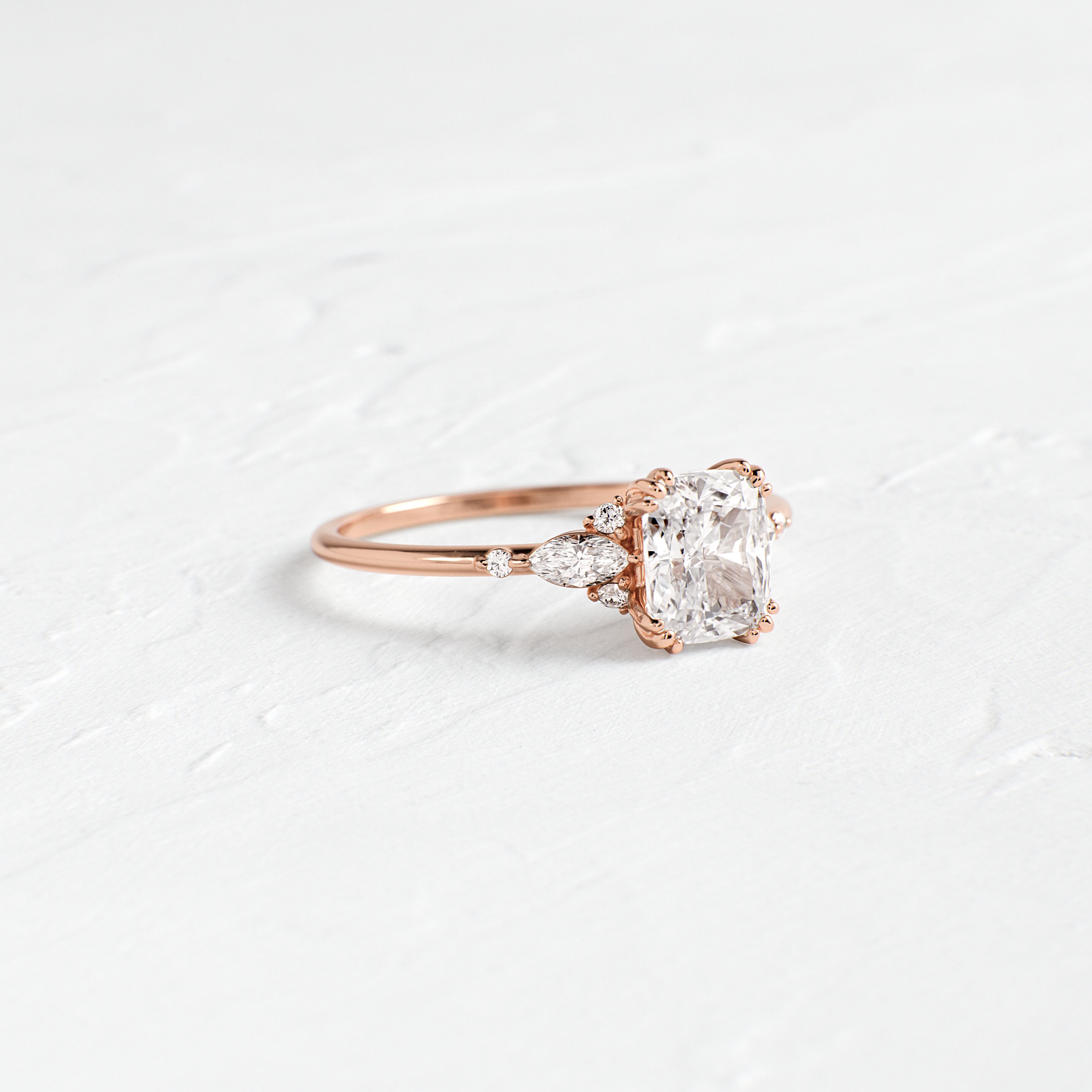 Arise Ring, Cushion Cut | Melanie Casey Jewelry