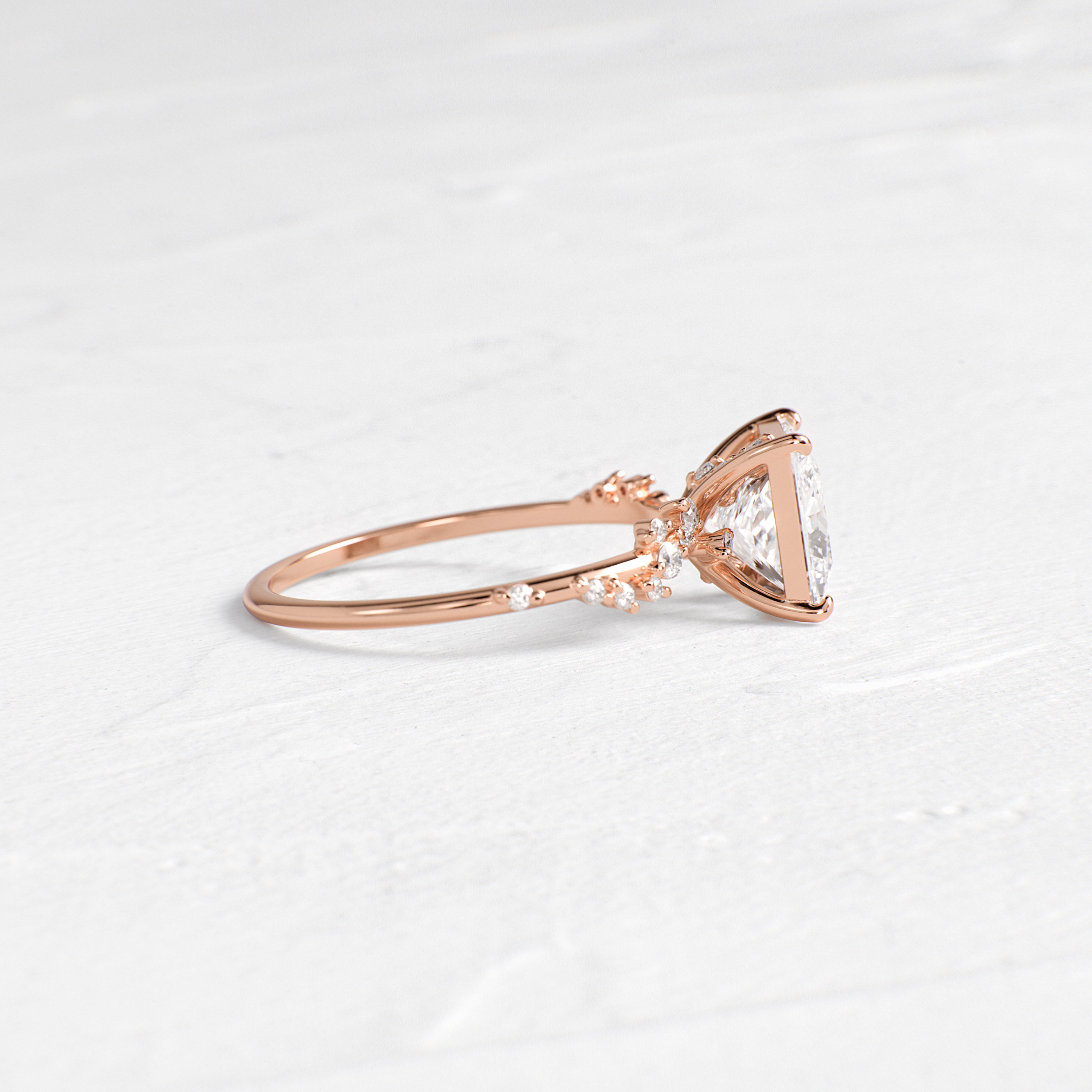 Wisteria Ring, Princess Cut | Melanie Casey