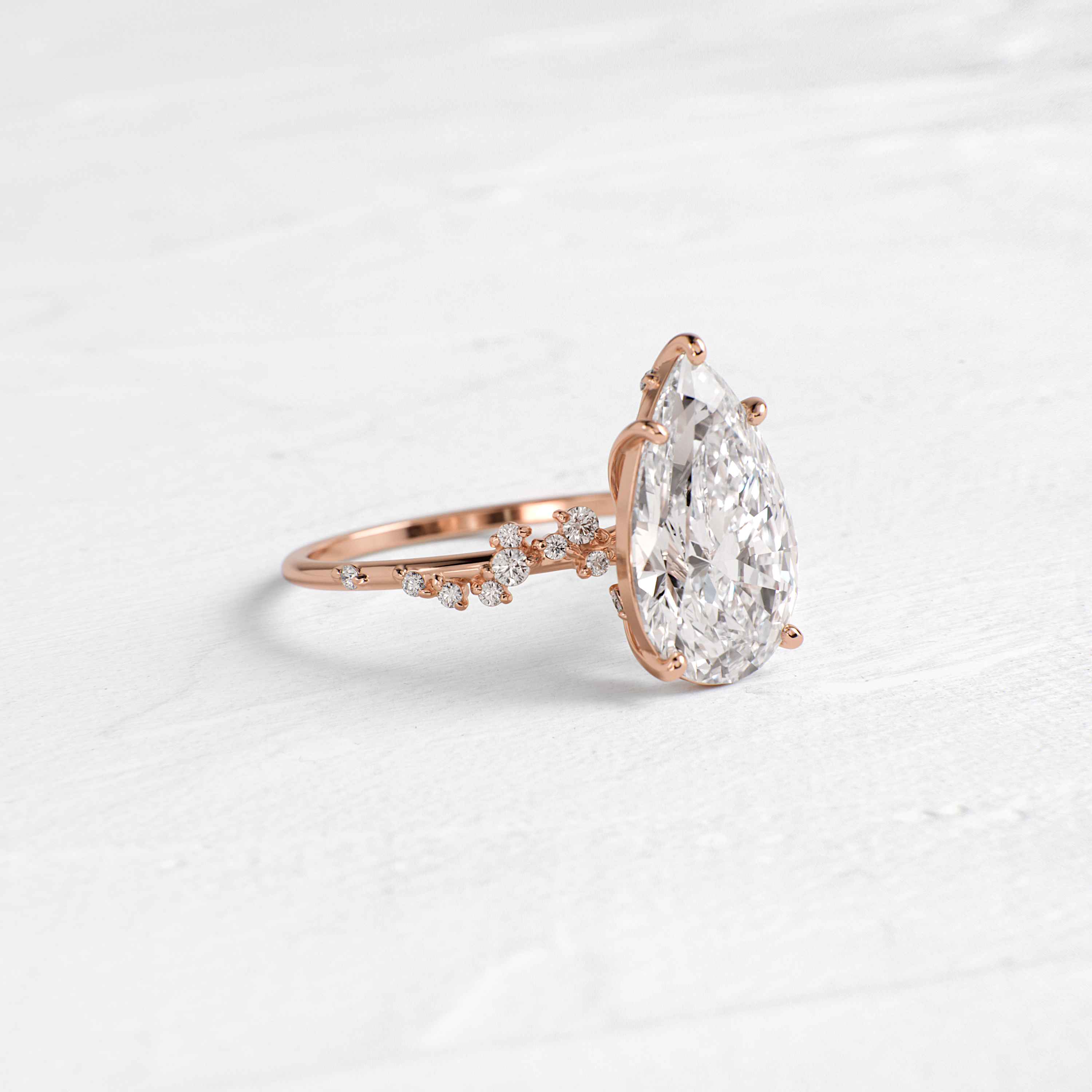 Wisteria Ring, Pear Cut | Melanie Casey