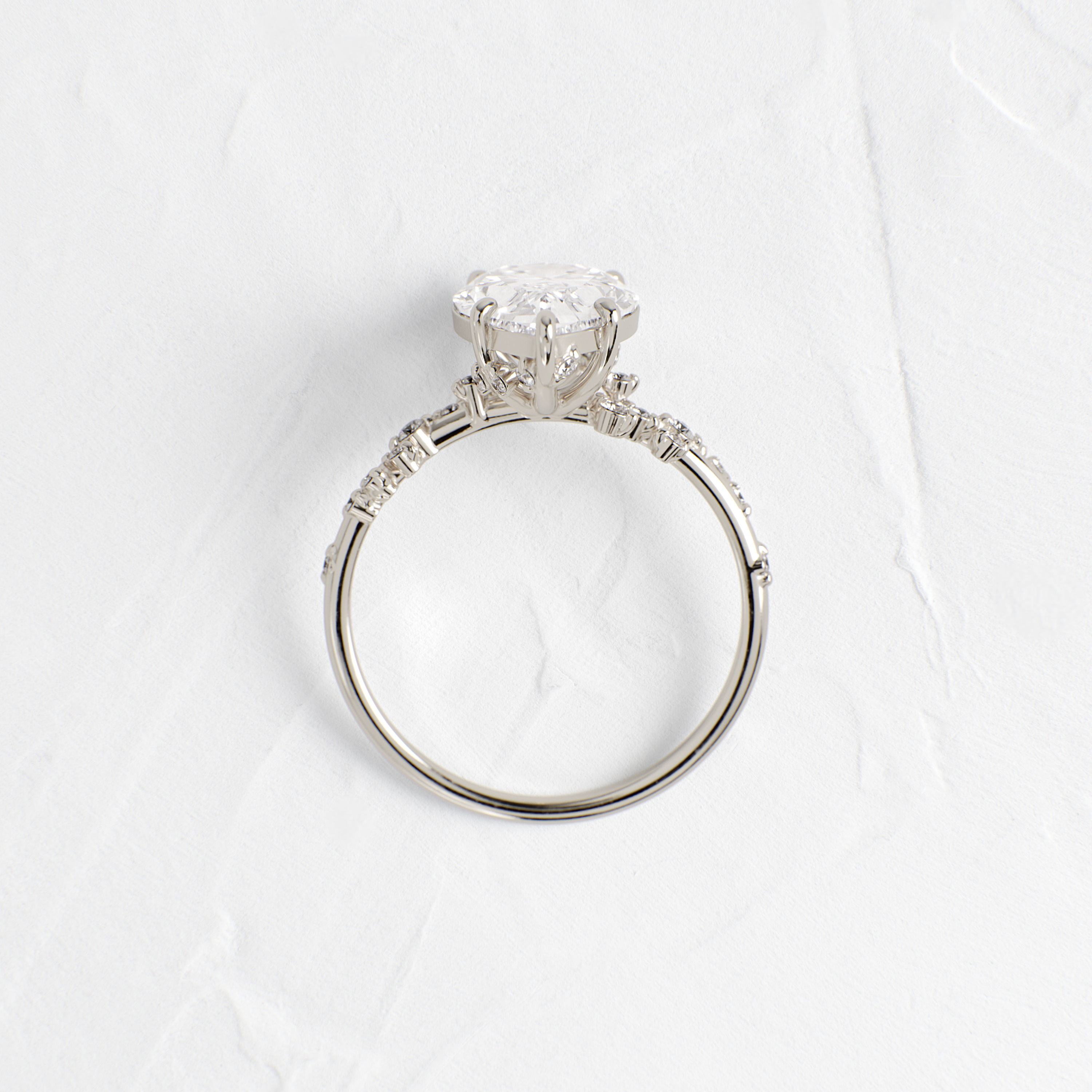 Wisteria Ring, Pear Cut | Melanie Casey