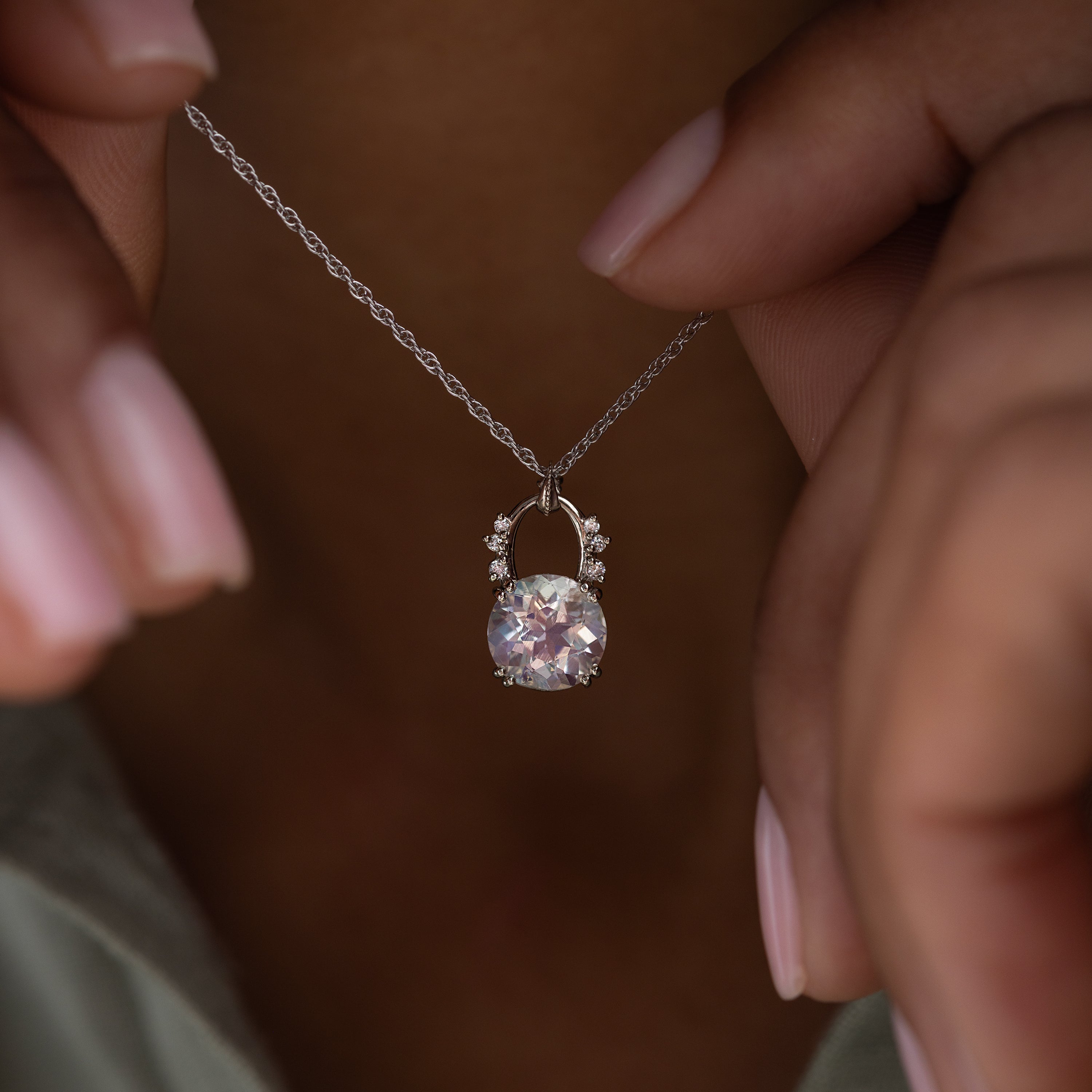 Skylight Necklace, 1.48ct. Madagascar Moonstone - Edition 2