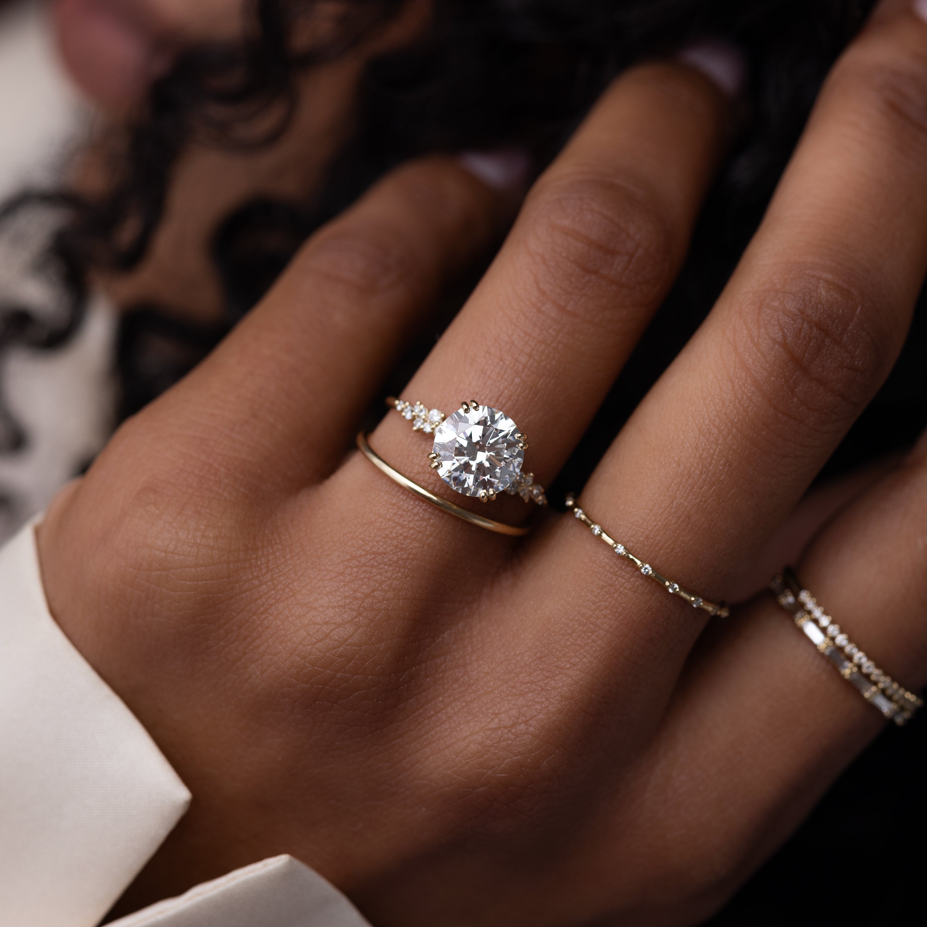 On The Horizon Ring, 2.56ct. Lab-Grown Round Cut | Melanie Casey