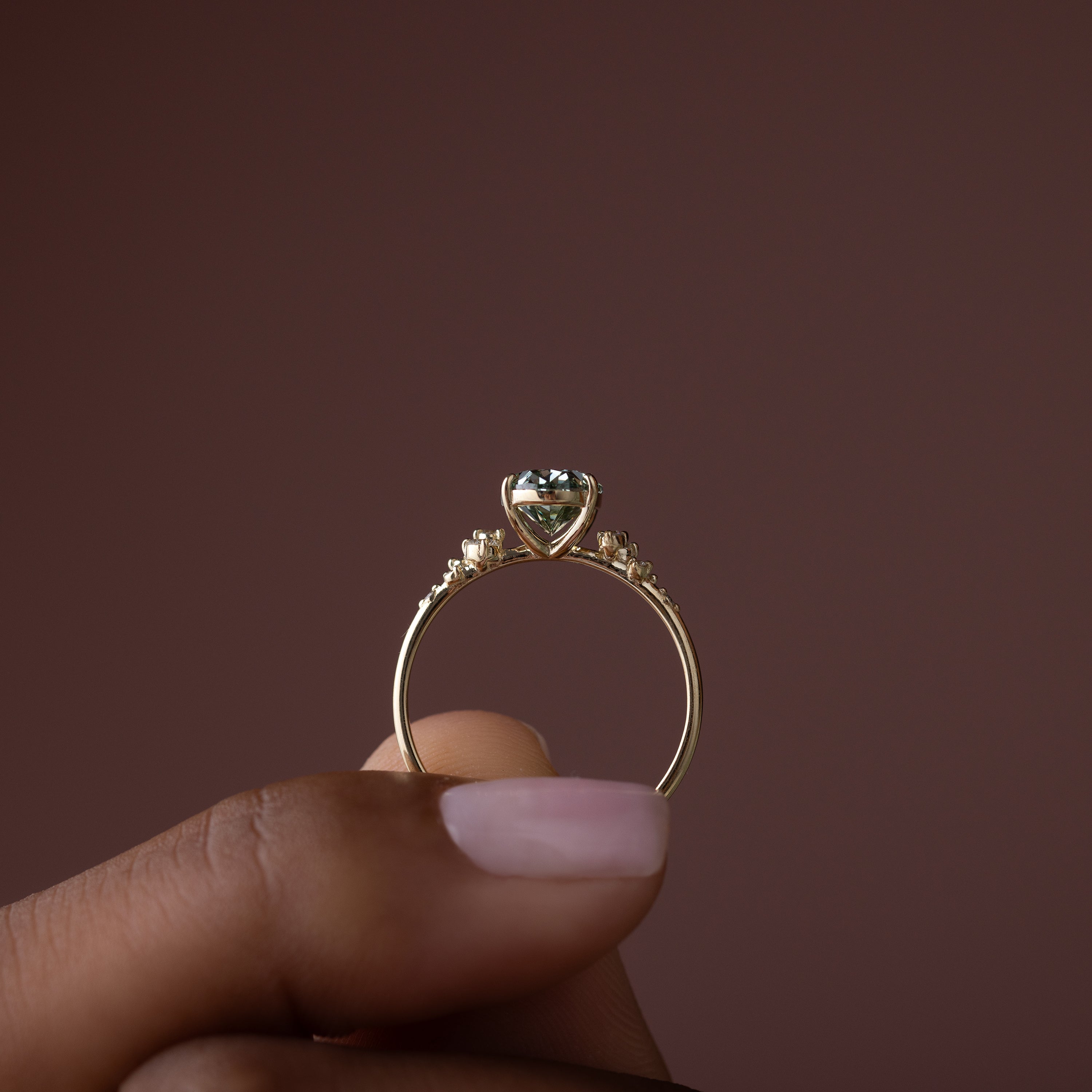Snowdrift Ring, 1.5ct. Lab-Grown Green Diamond | Melanie Casey