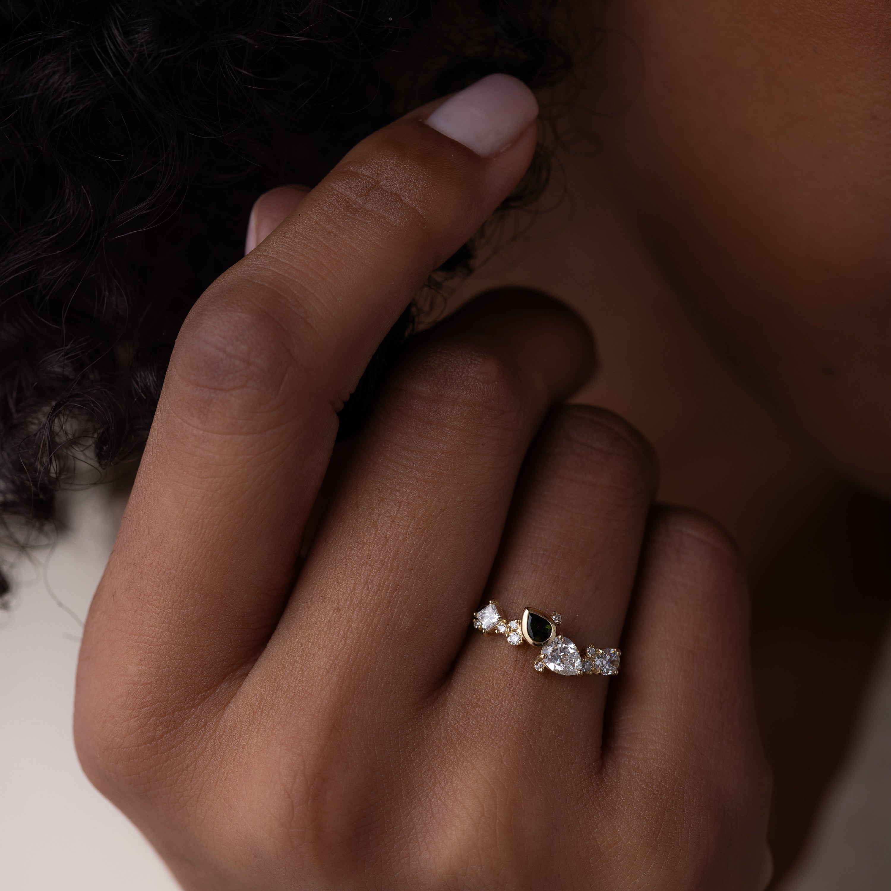 Voyage Ring in Green Tourmaline | Melanie Casey Jewelry