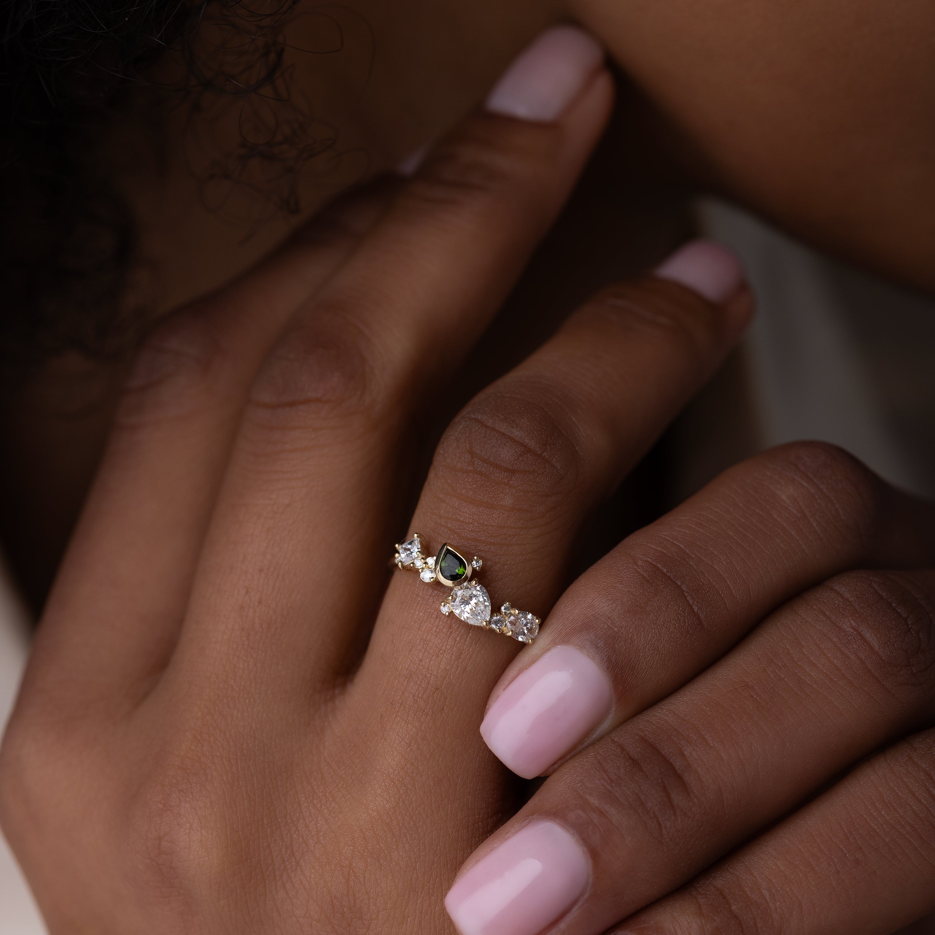 Voyage Ring in Green Tourmaline | Melanie Casey Jewelry