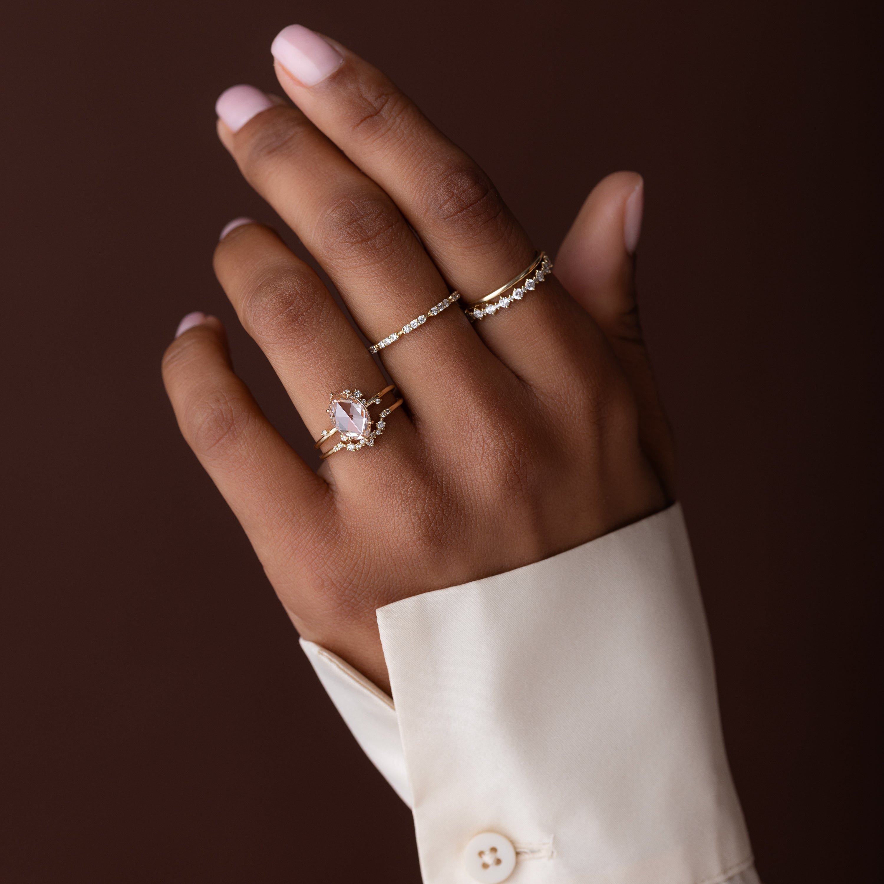 ローズring❤フレイアイディー、スナイデル、ダズリン、ミスティック、ジーナシス To A Flame Ring, 1.95ct. Lab-Grown Pink Diamond | Melanie Casey