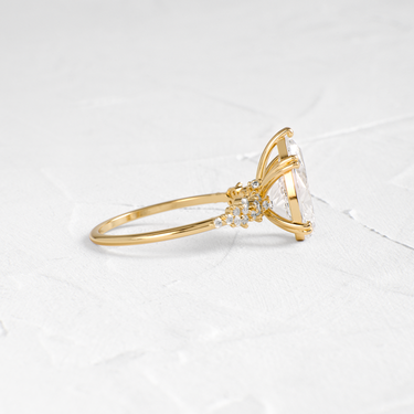 On The Horizon Ring, Pear Cut | Melanie Casey Jewelry