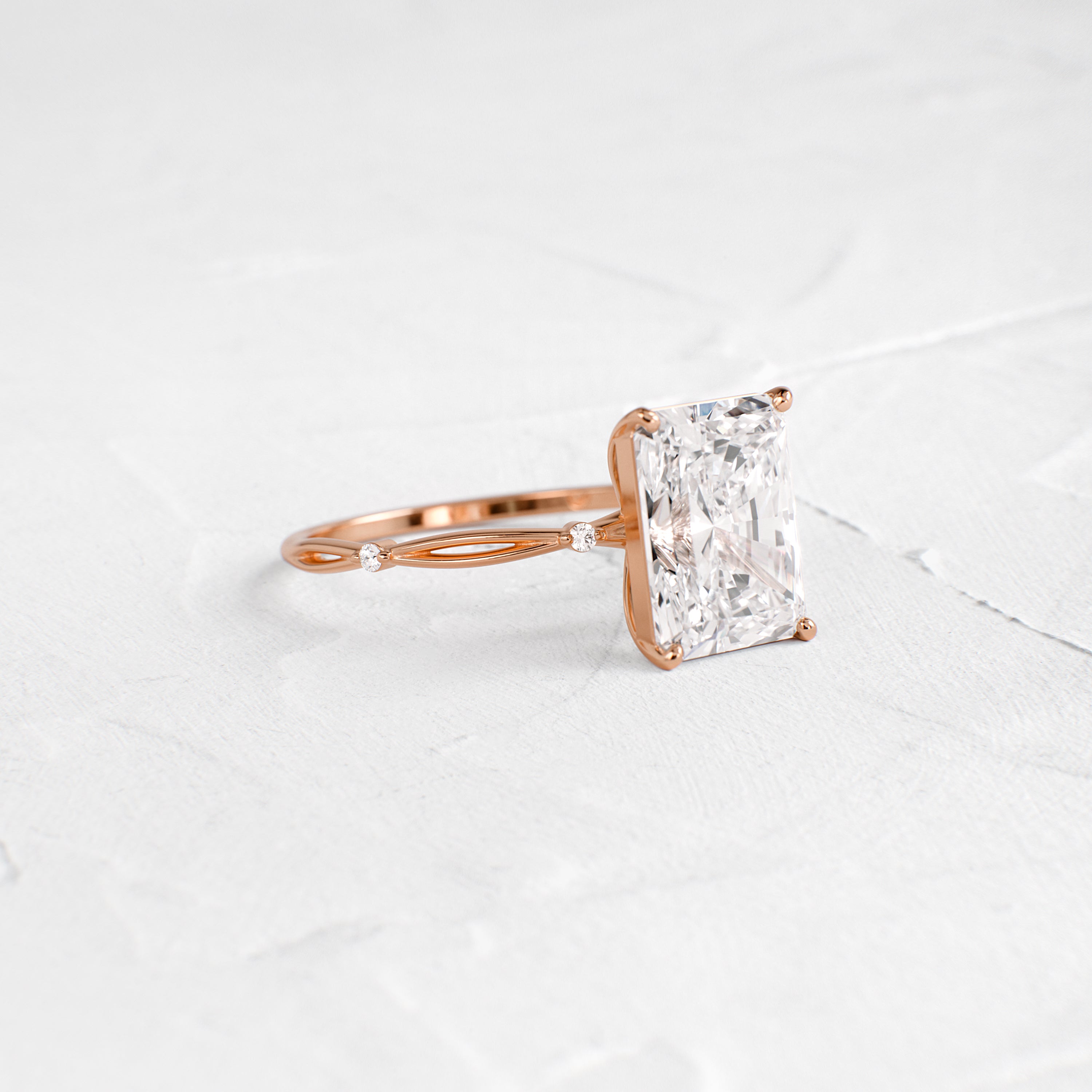 Hillside Ring, Radiant Cut - Melanie Casey