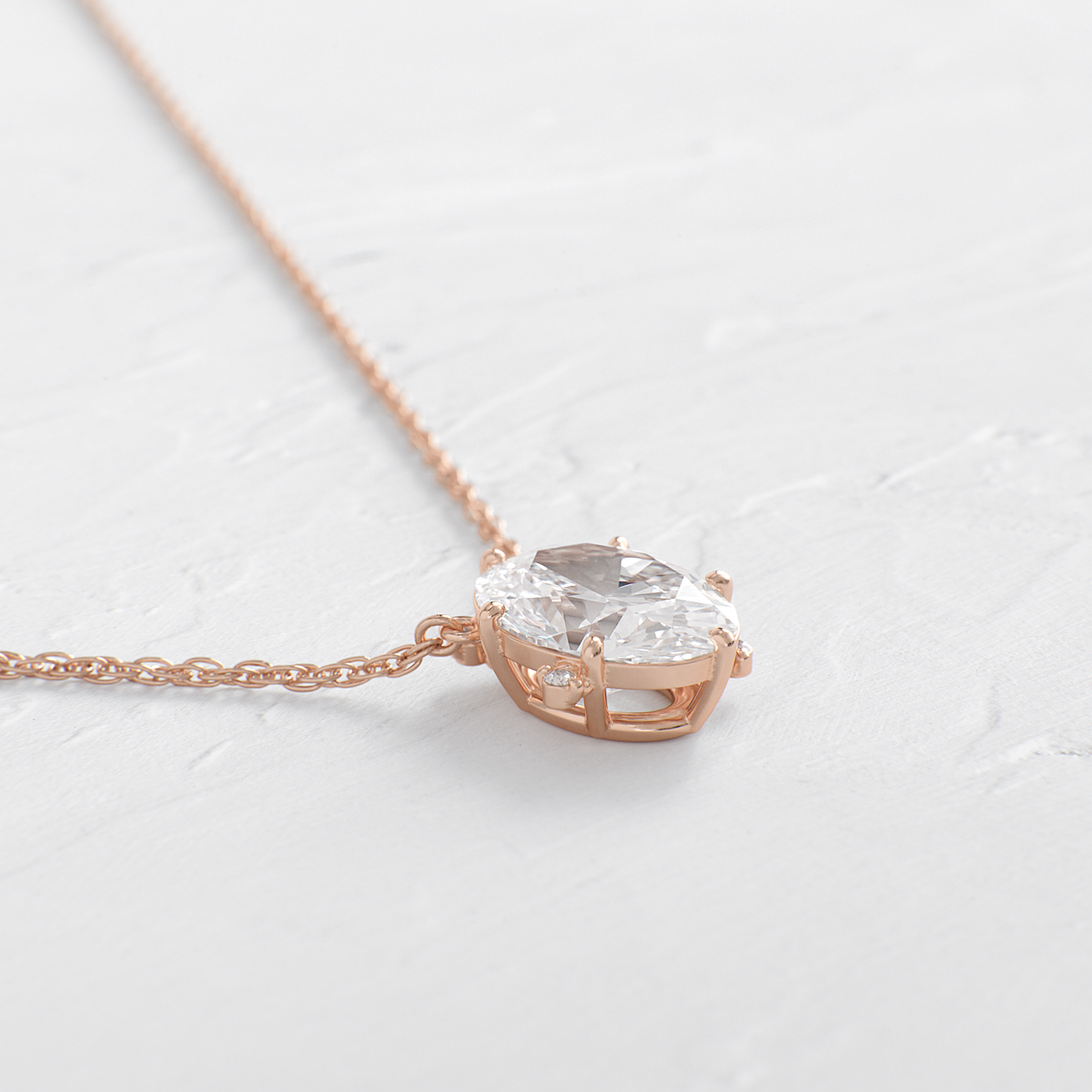 To A Flame Necklace, Oval Cut | Melanie Casey