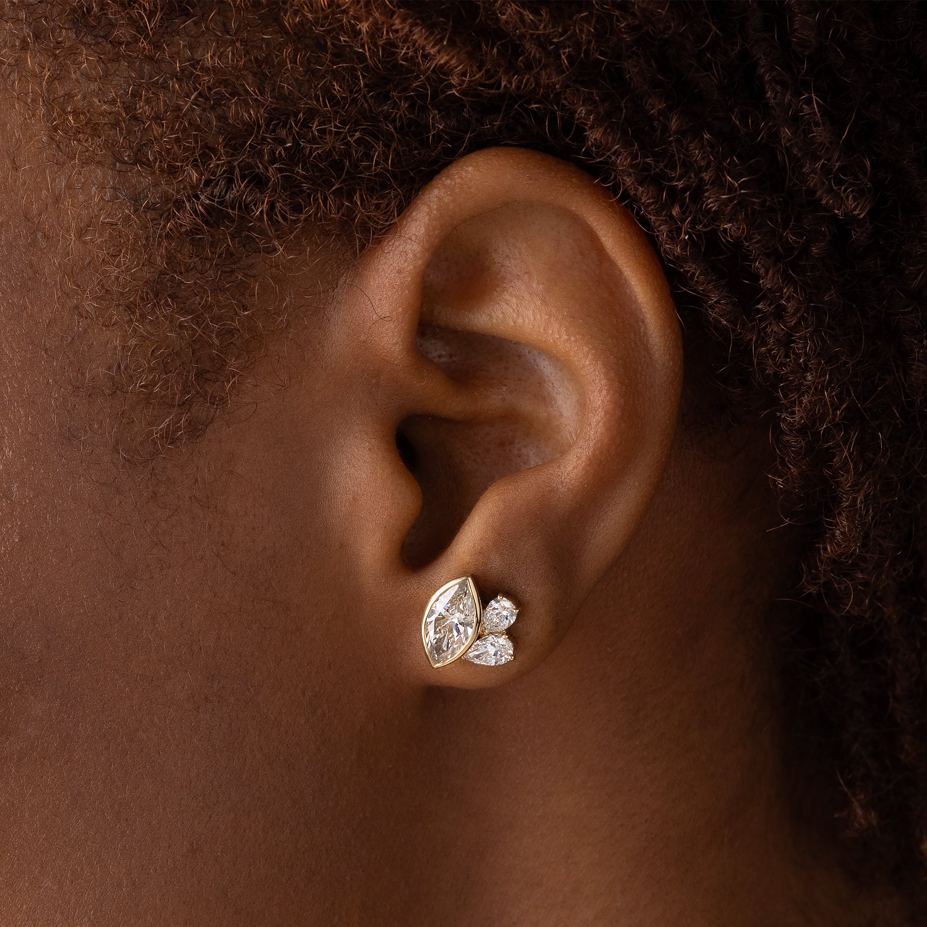 Grand Littlefall Studs, Marquise Cut | Melanie Casey Jewelry