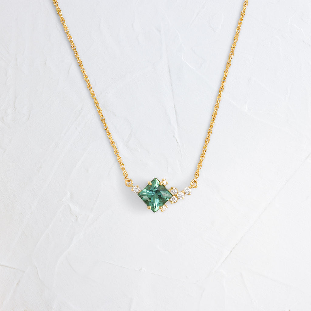 In the Sky with Teal Green Tourmaline Necklace Melanie Casey