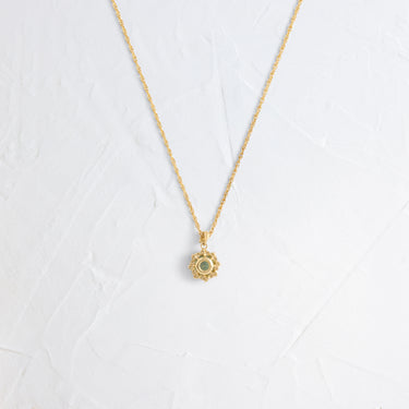 Sapling Necklace, Light Green Sapphire Melanie Casey Jewelry