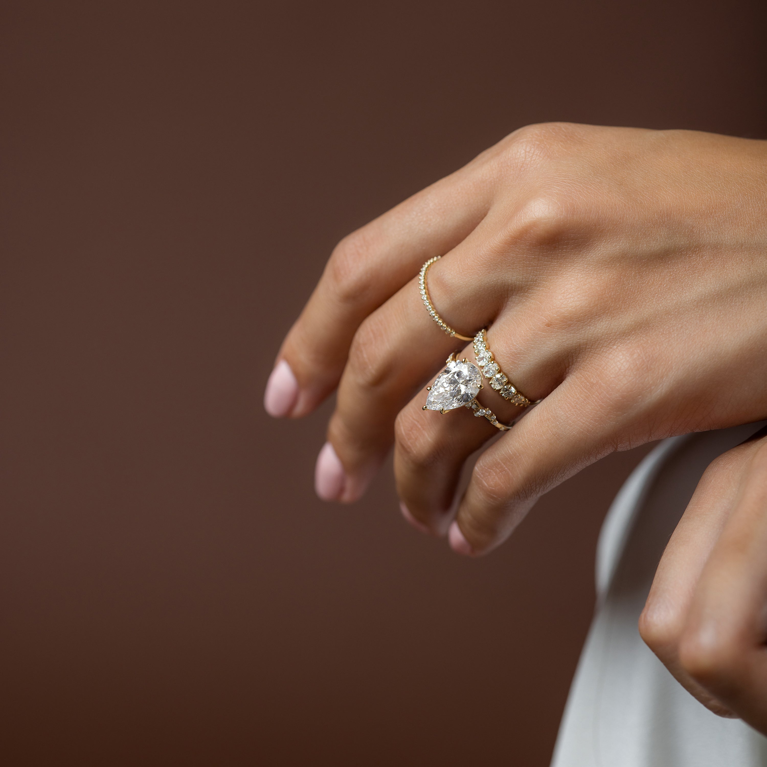 Wisteria Ring, Pear Cut | Melanie Casey