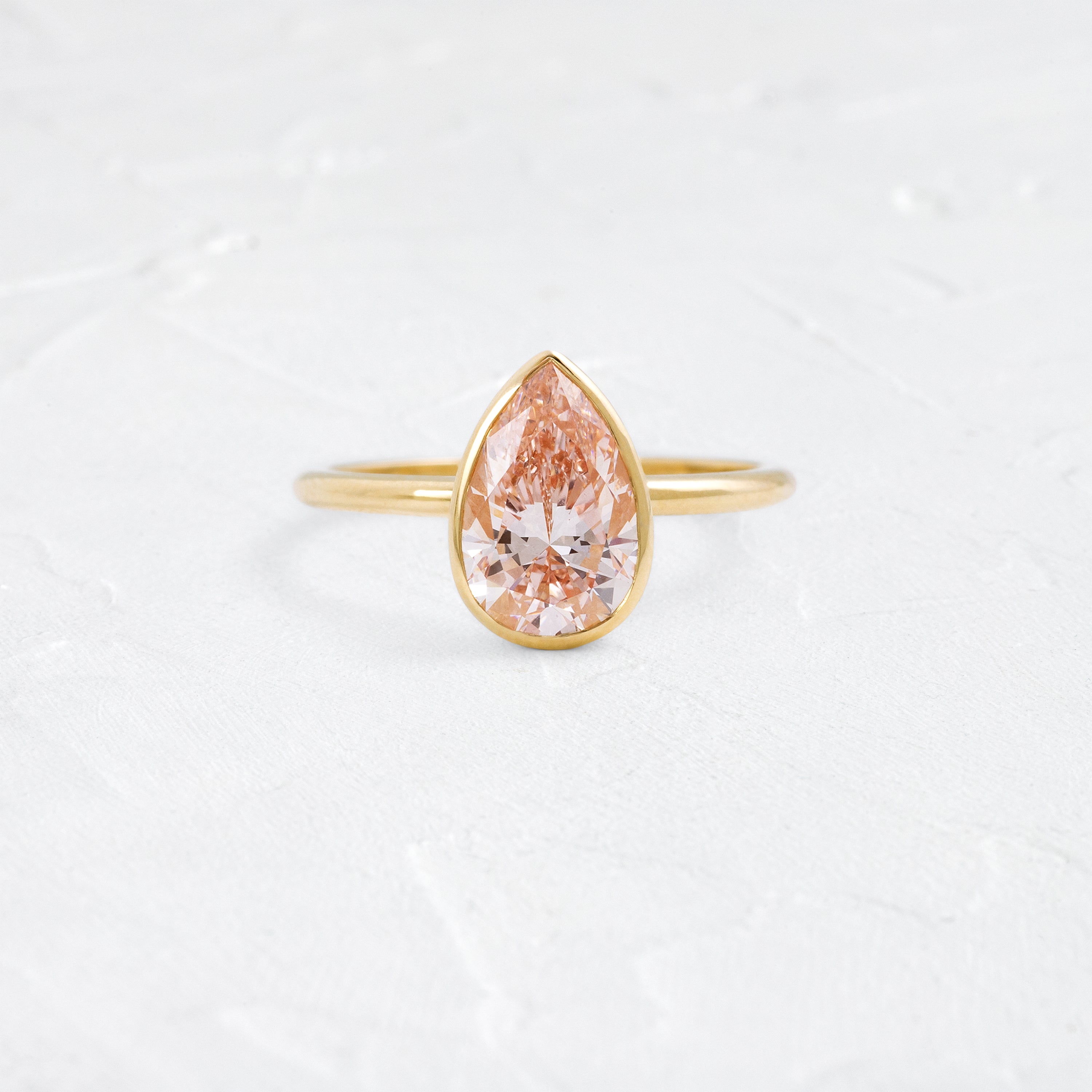 Vesper Ring, 2ct. Lab-Grown Pink Diamond | Melanie Casey Fine Jewelry