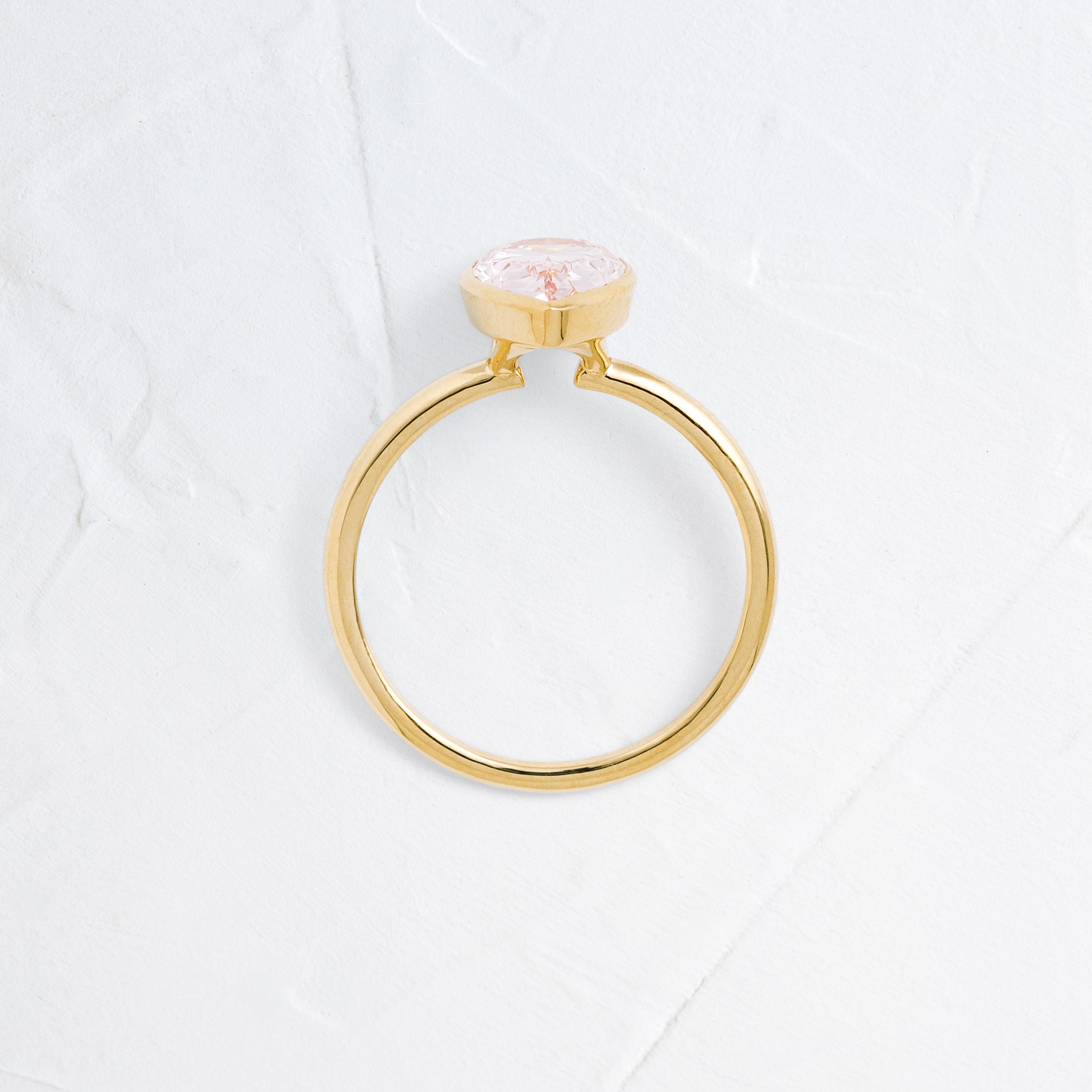 Vesper Ring, 2ct. Lab-Grown Pink Diamond | Melanie Casey Fine Jewelry