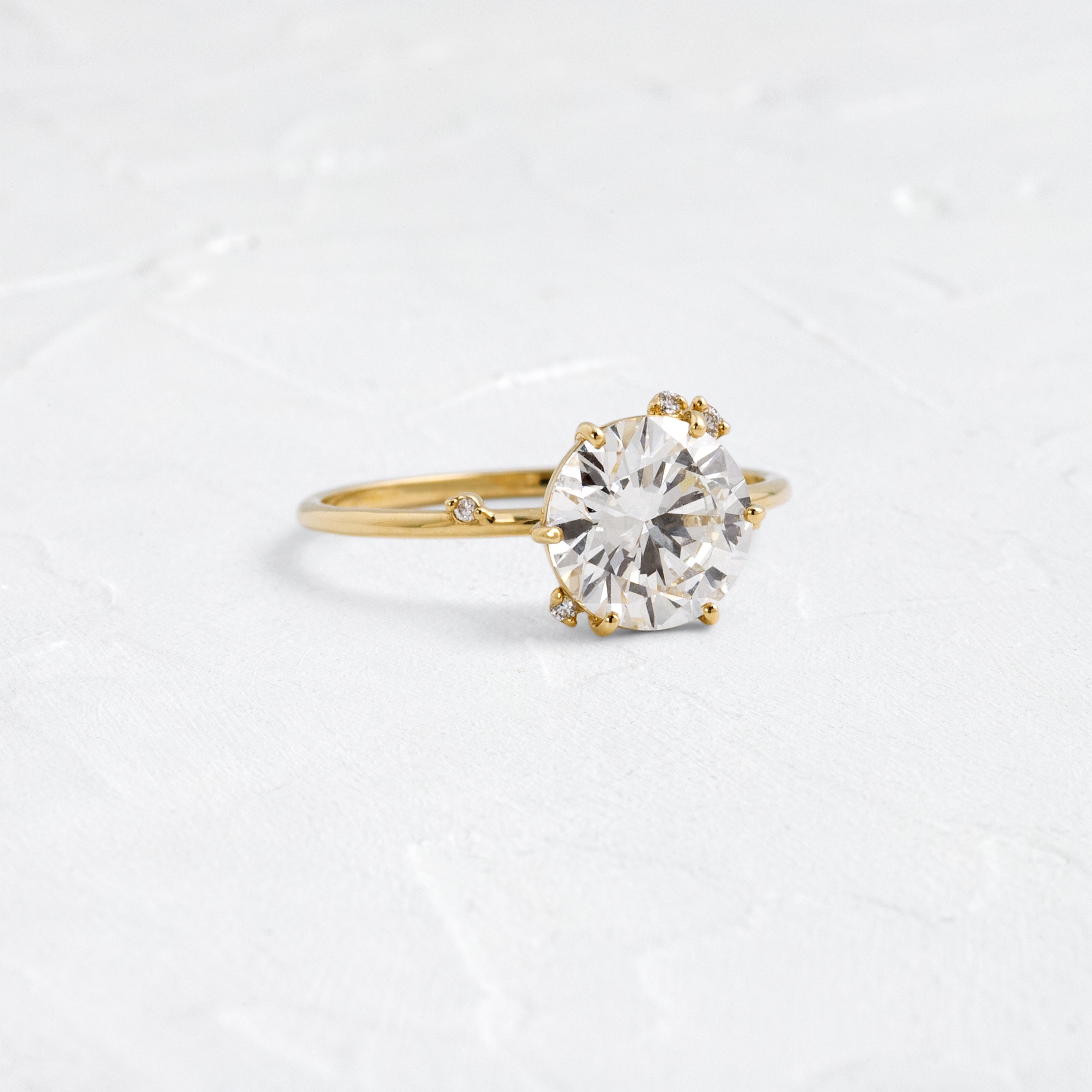 To A Flame Ring, 2.02ct. Lab-Grown Round Cut | Melanie Casey Fine