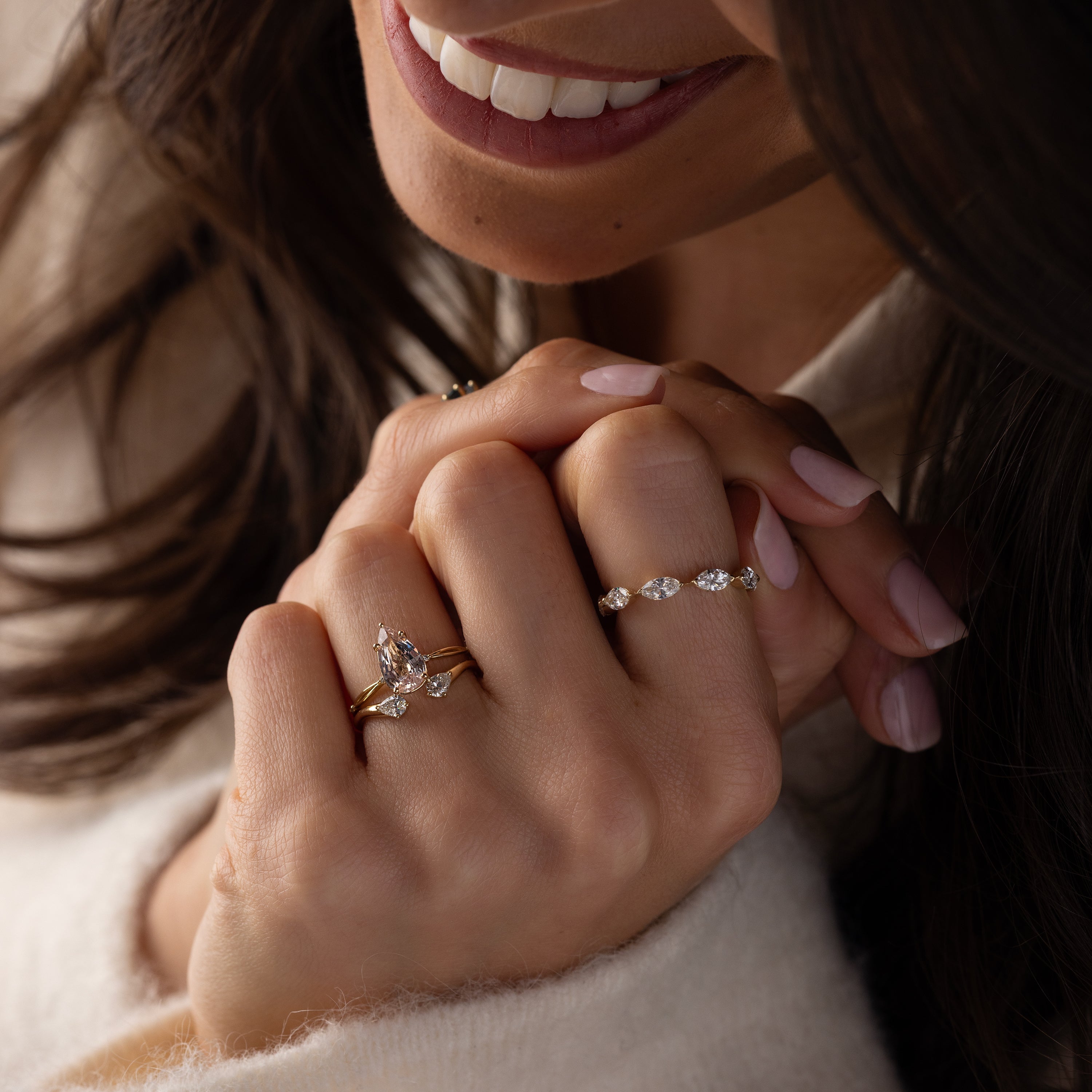 Hillside Ring, 1.52ct. Peach Sapphire | Melanie Casey Jewelry