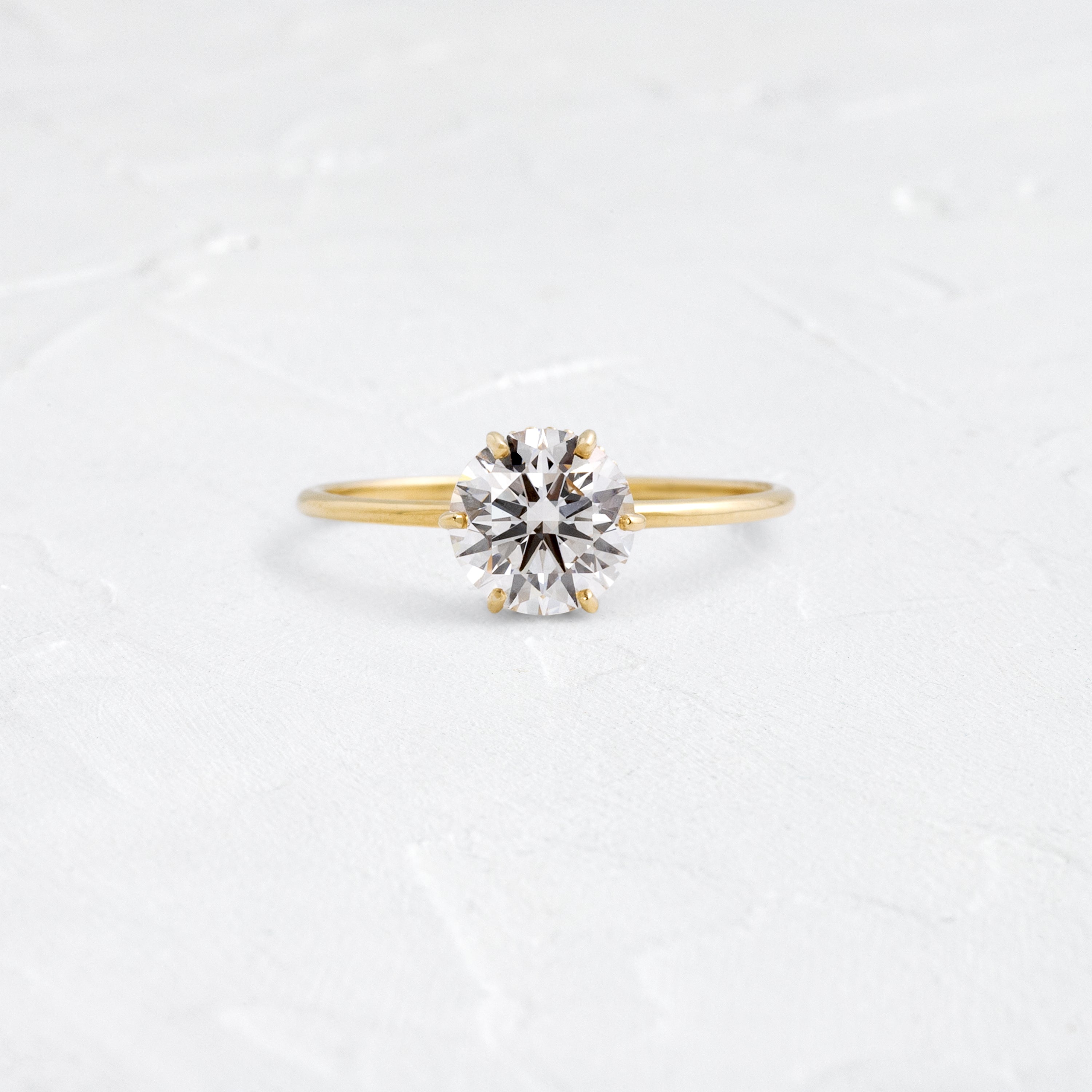 Touchpoints Ring, 1.32ct. Lab-Grown Round Cut | Melanie Casey