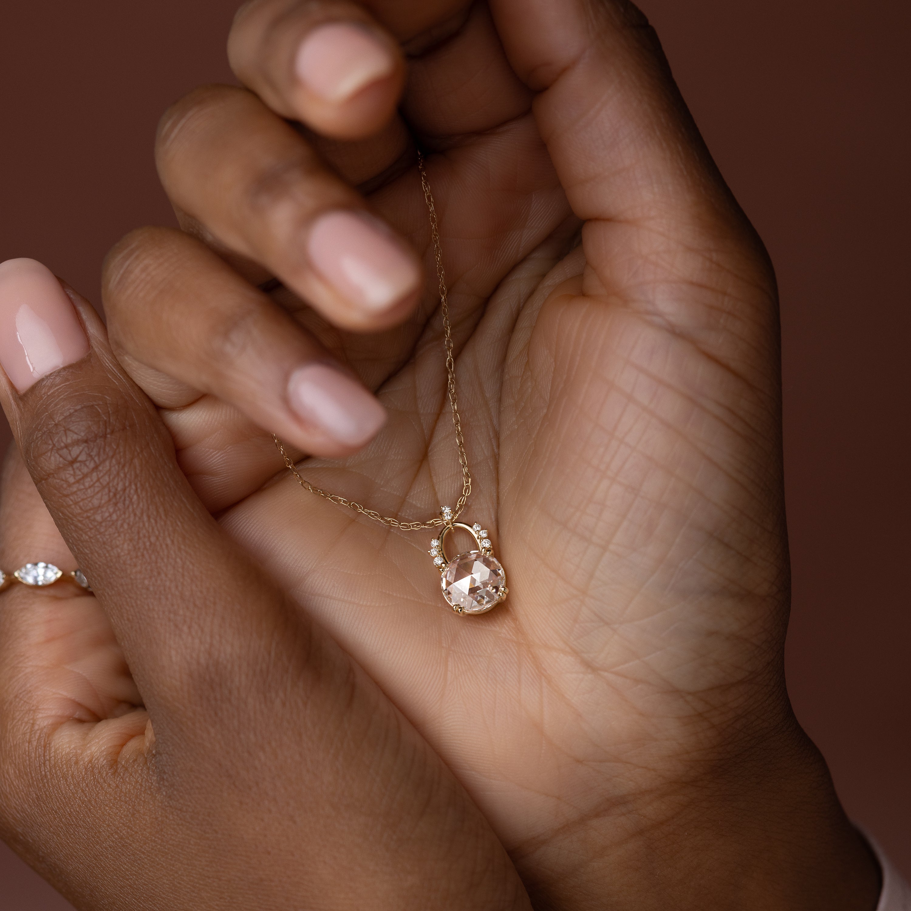 Skylight Necklace, Rose Cut | Melanie Casey