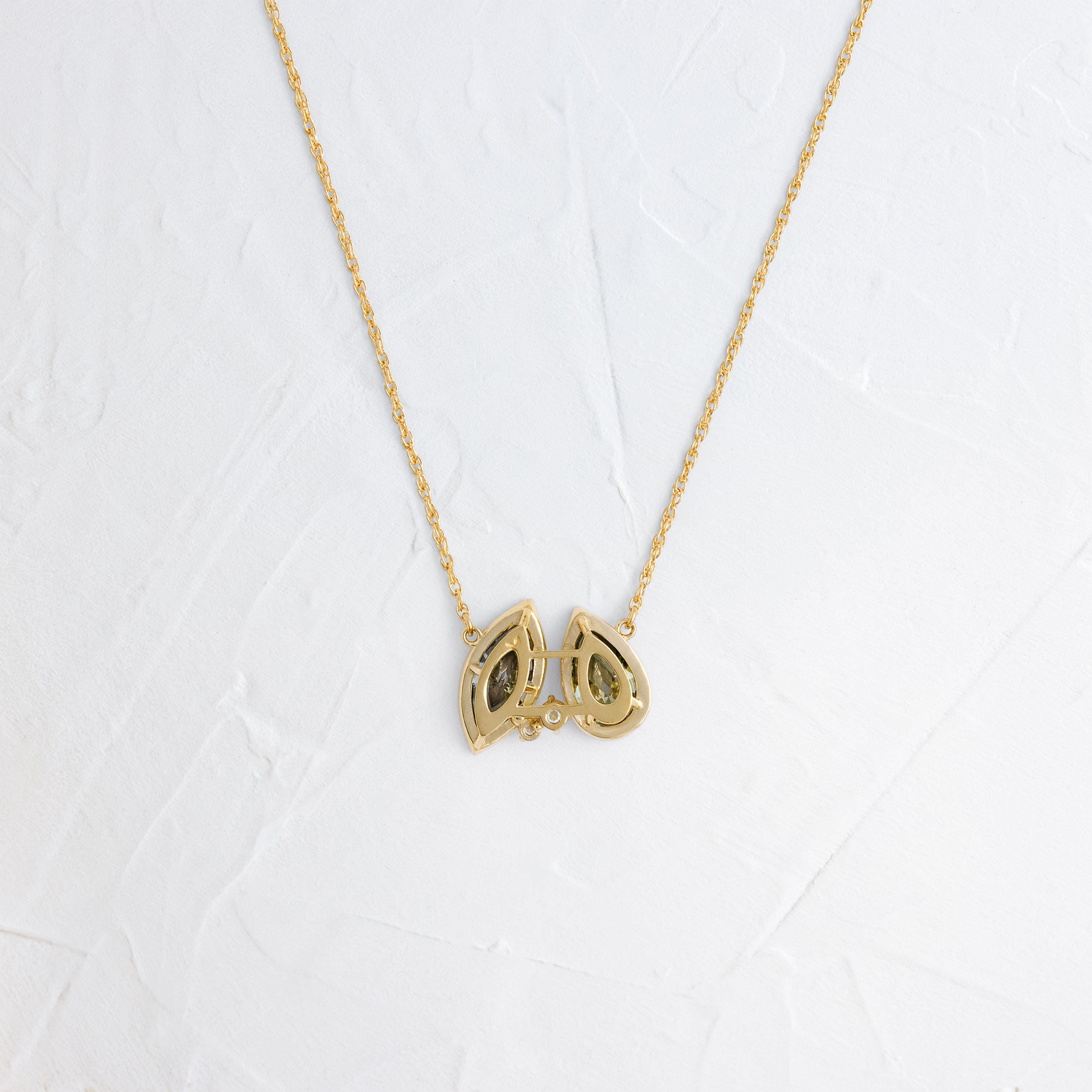 Tandem Necklace, 2.09ctw. Lab-Grown Green Diamonds, Edition 2