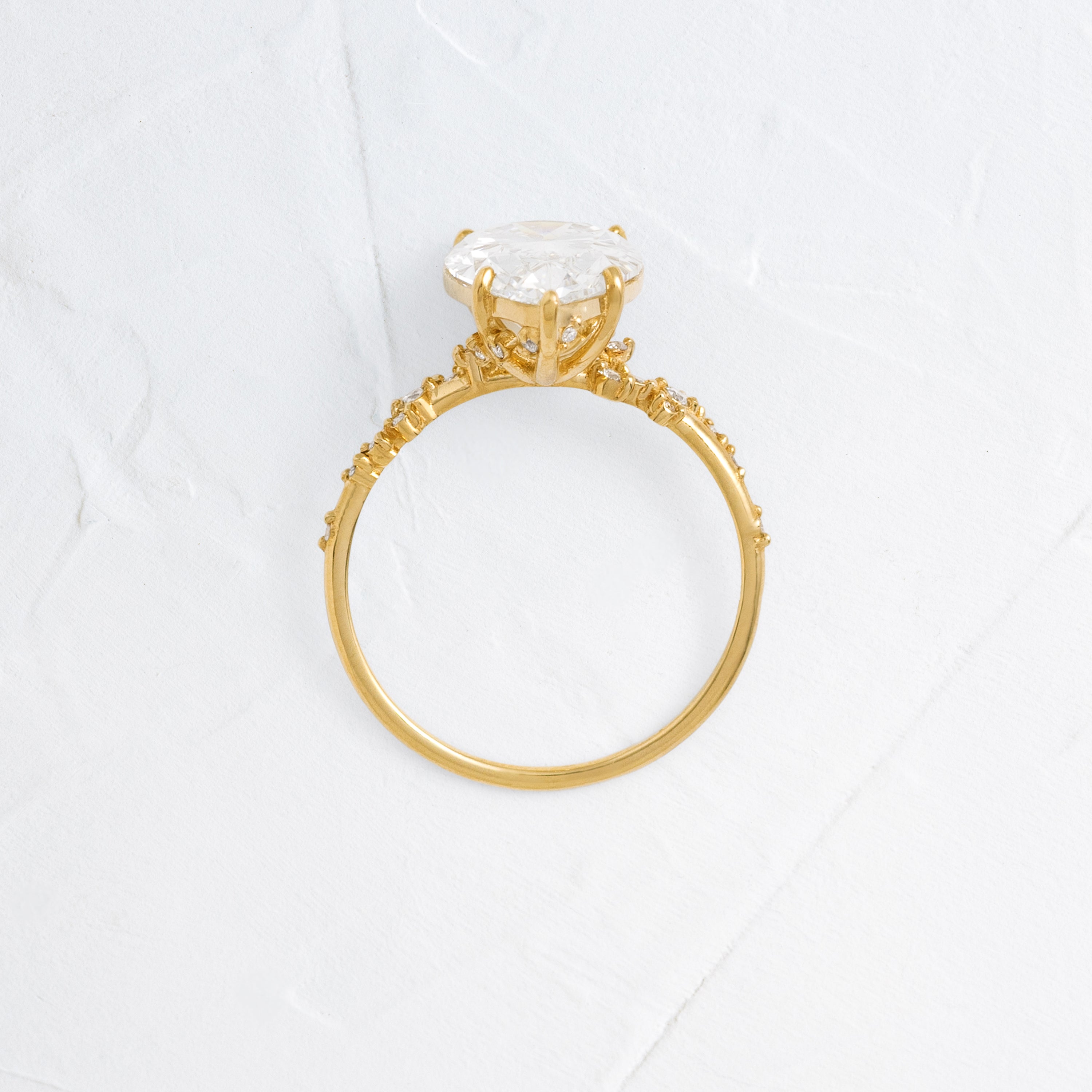 Wisteria Ring, 3.58ct. Lab-Grown Pear Cut | Melanie Casey Fine Jewelry