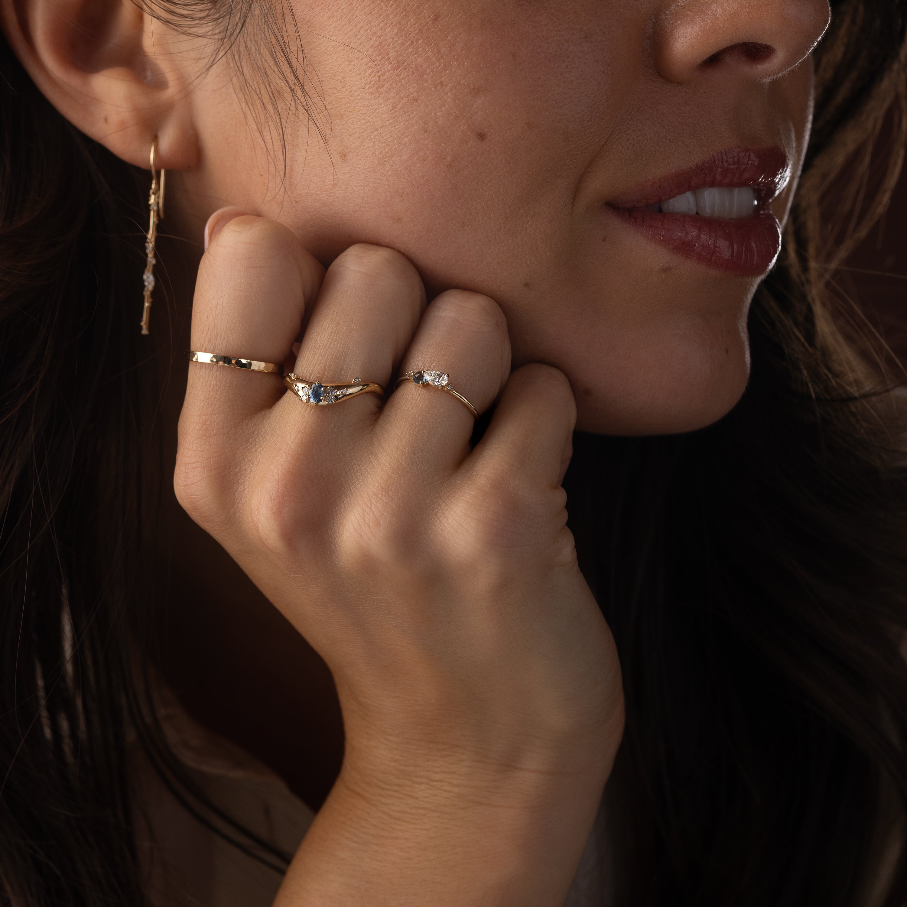Amplify Cluster Band in Sapphire | Melanie Casey Jewelry