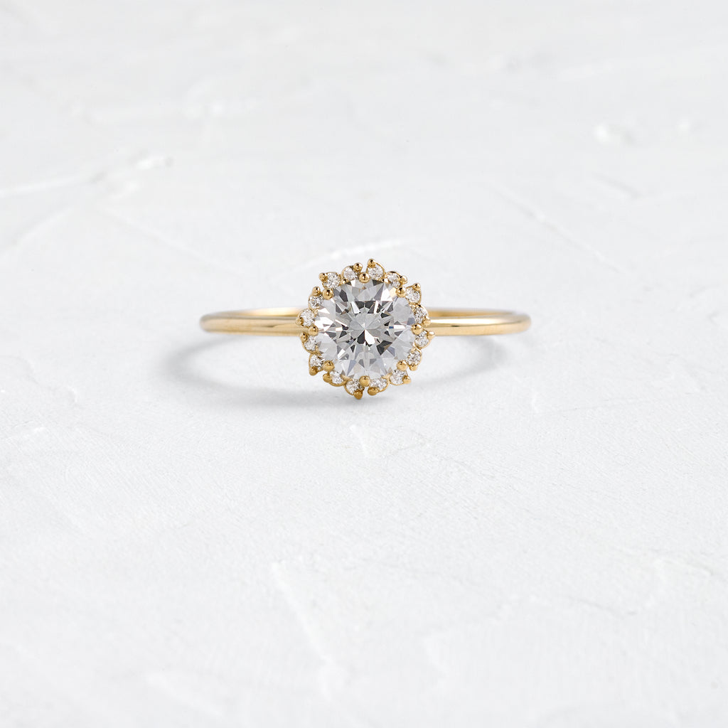 Sapling Ring, Natural Faint Gray Diamond Melanie Casey