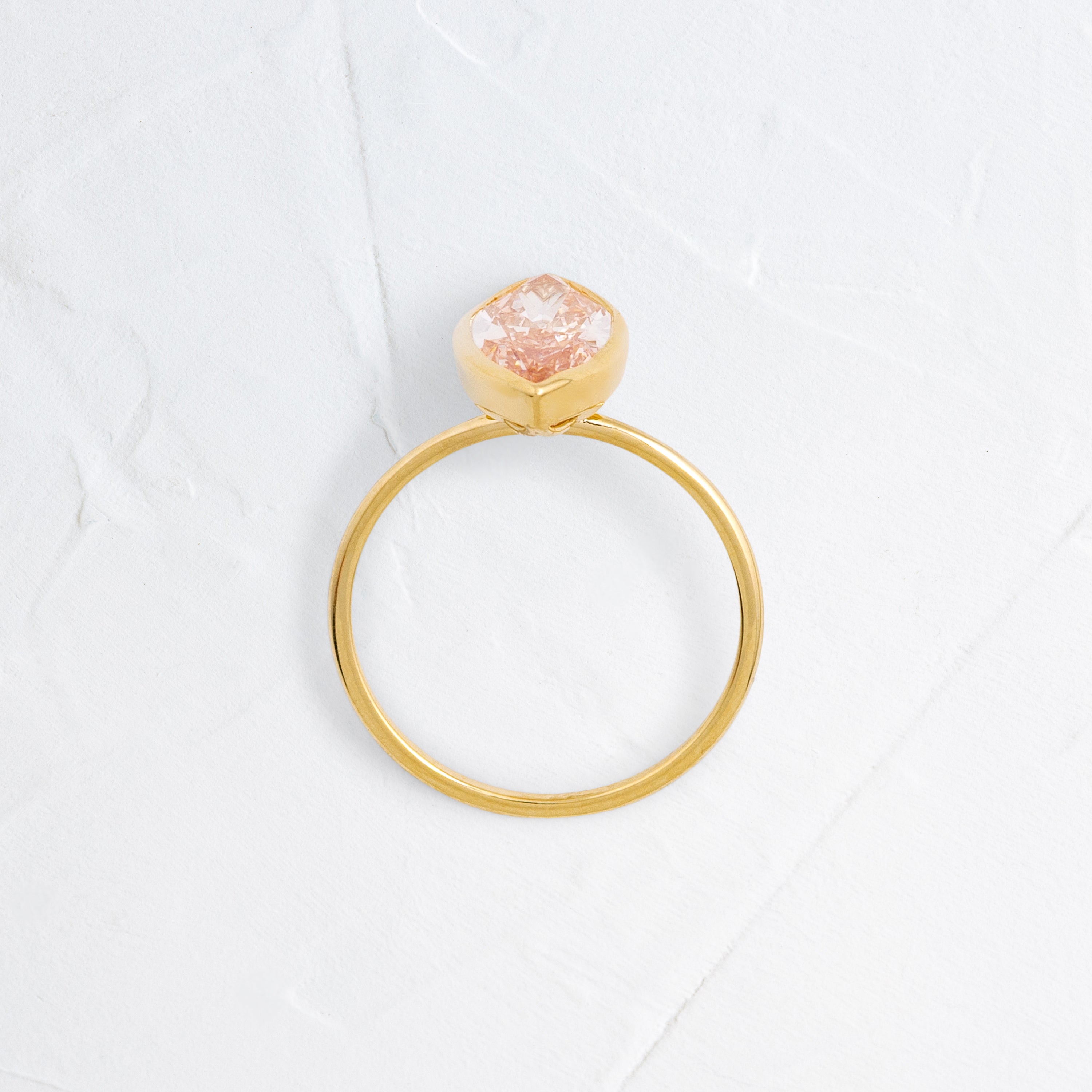 Ravine Ring, 2.58ct. Lab-Grown Pink Diamond | Melanie Casey Jewelry