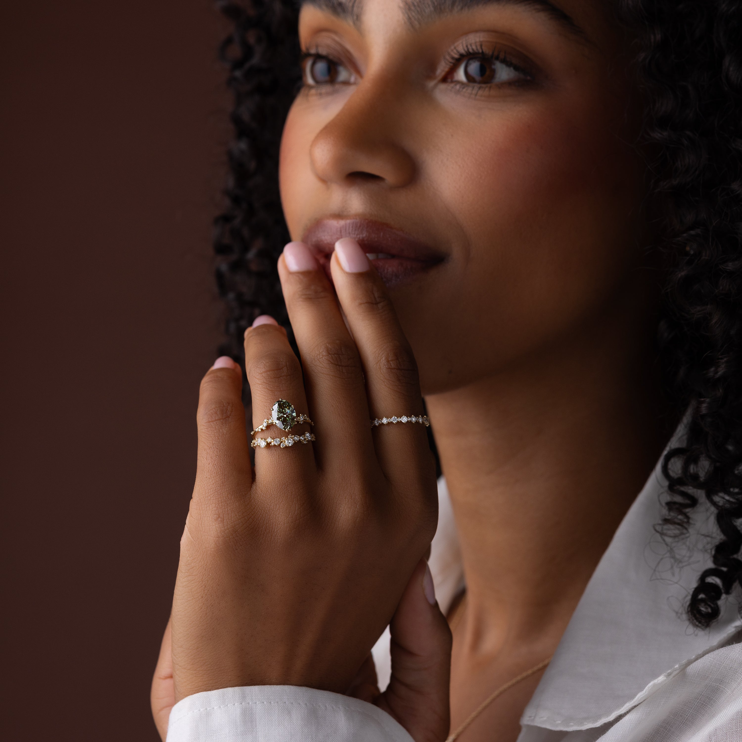 Wisteria Ring, 2.04ct. Lab-Grown Green Diamond | Melanie Casey