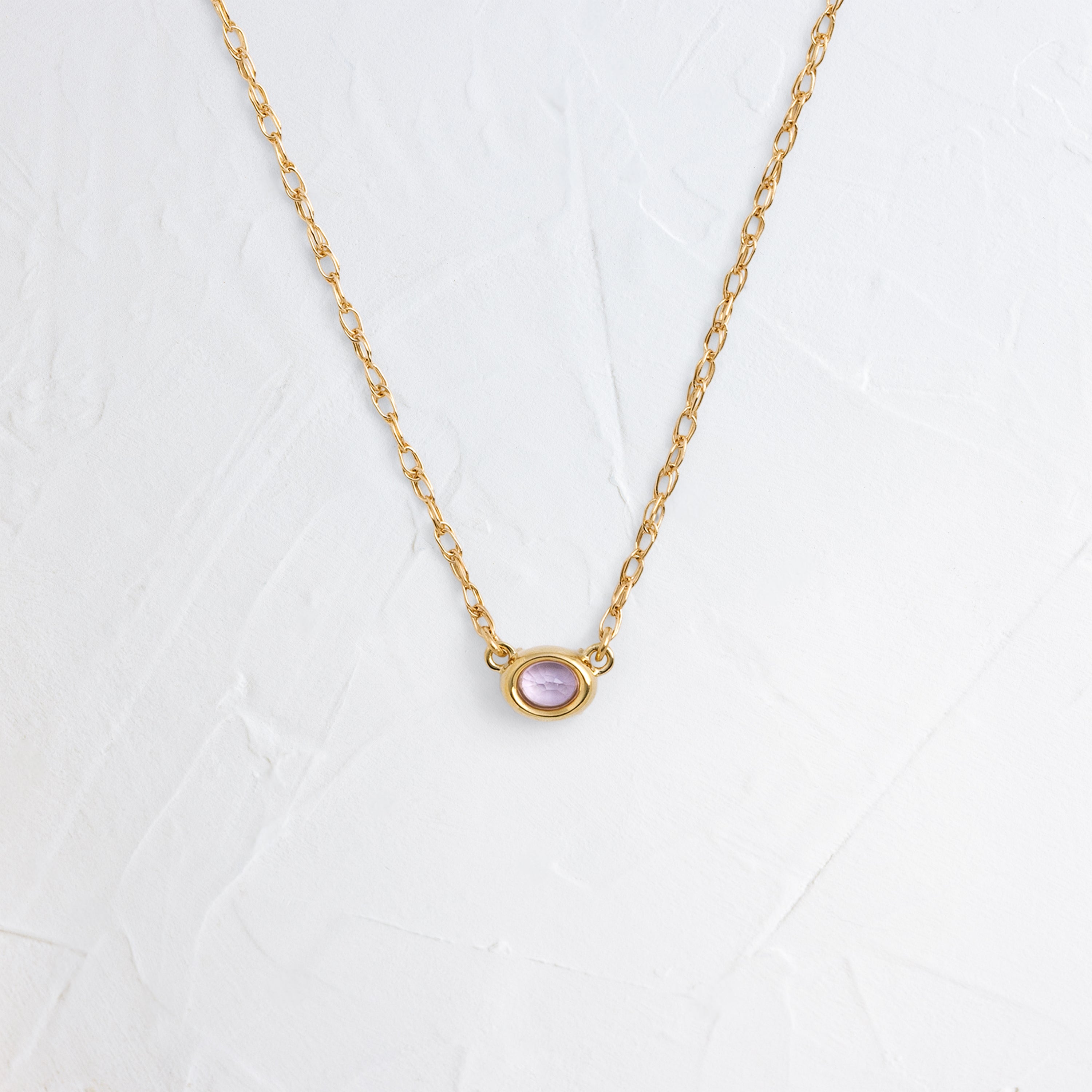Gemstone Centering Necklace, Pale Pink Sapphire | Melanie Casey