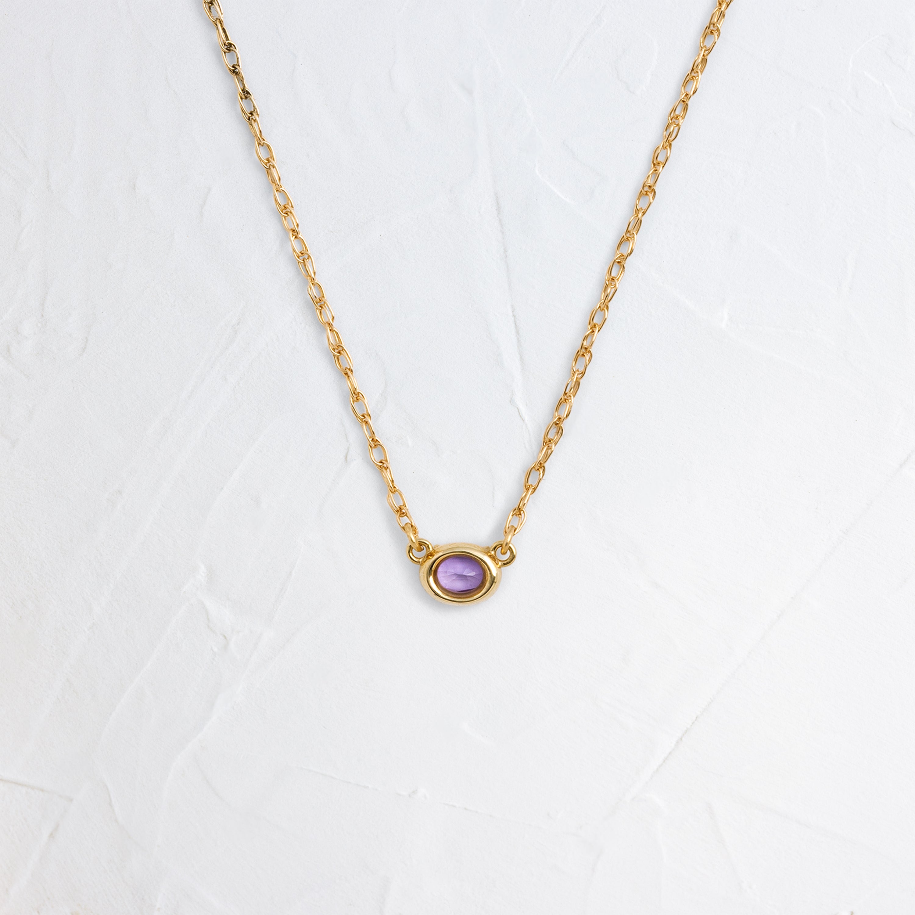 Gemstone Centering Necklace, Bright Purple Sapphire | Melanie Casey