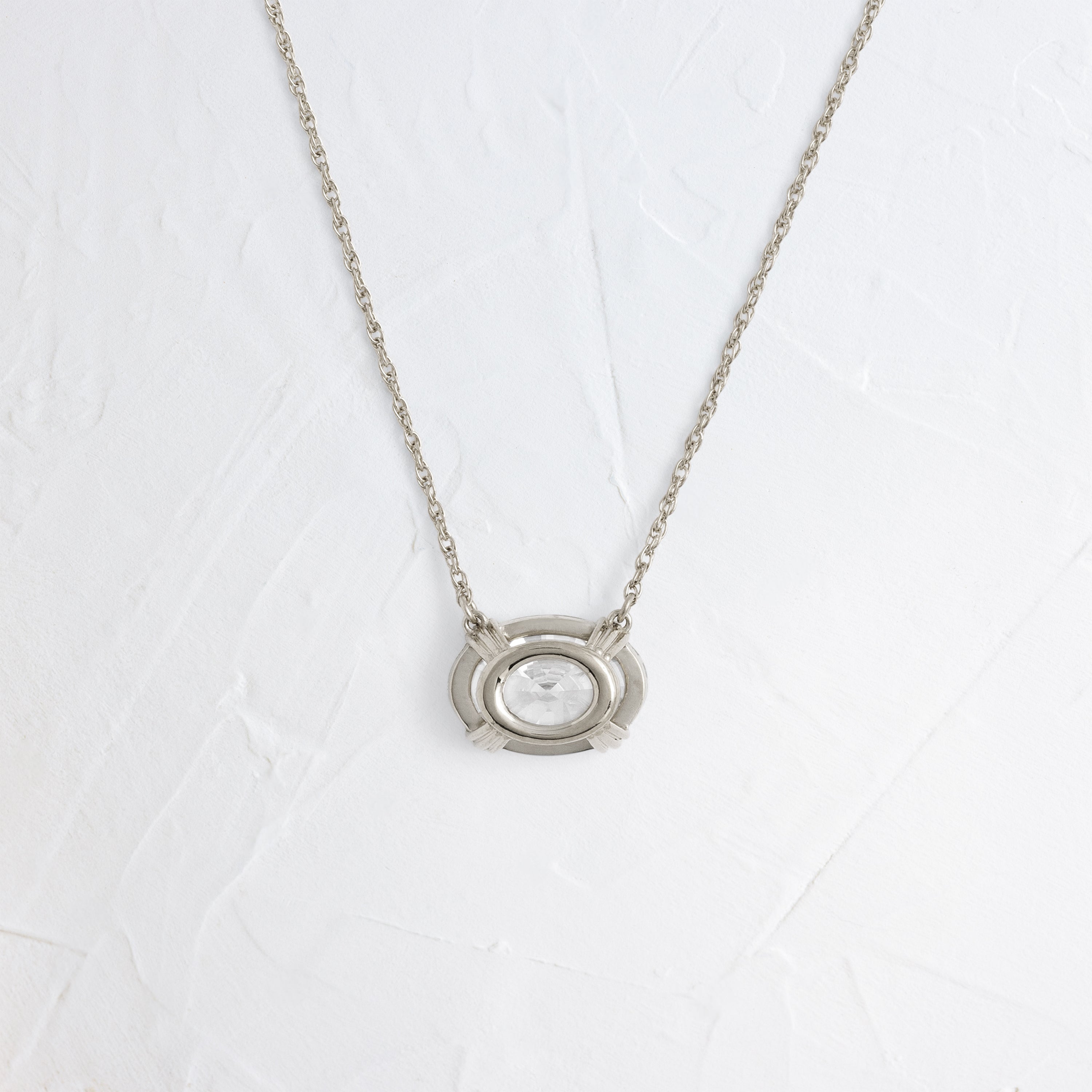 Threaded Necklace, Oval Cut | Melanie Casey Fine Jewelry