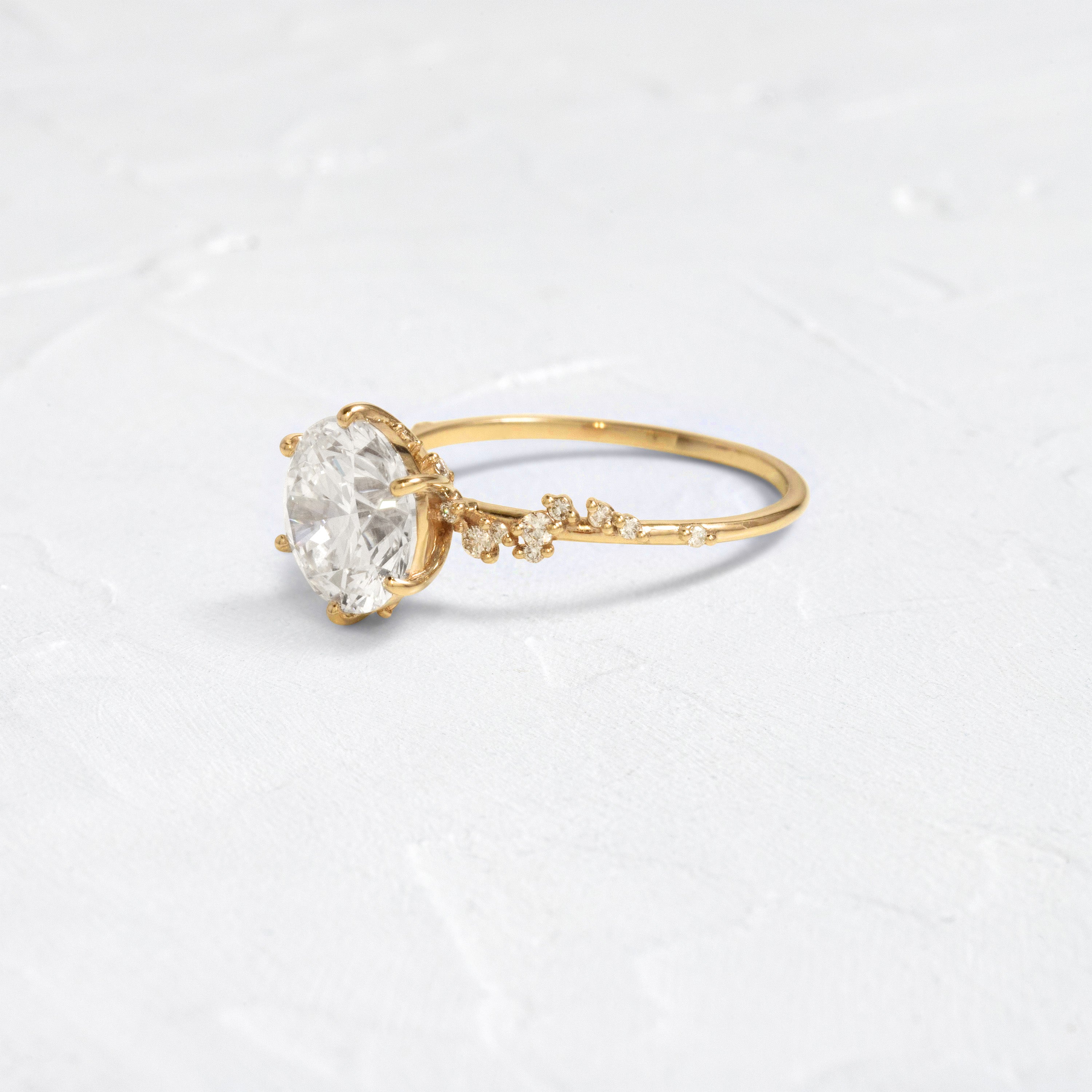 Wisteria Ring, Round Cut | Melanie Casey