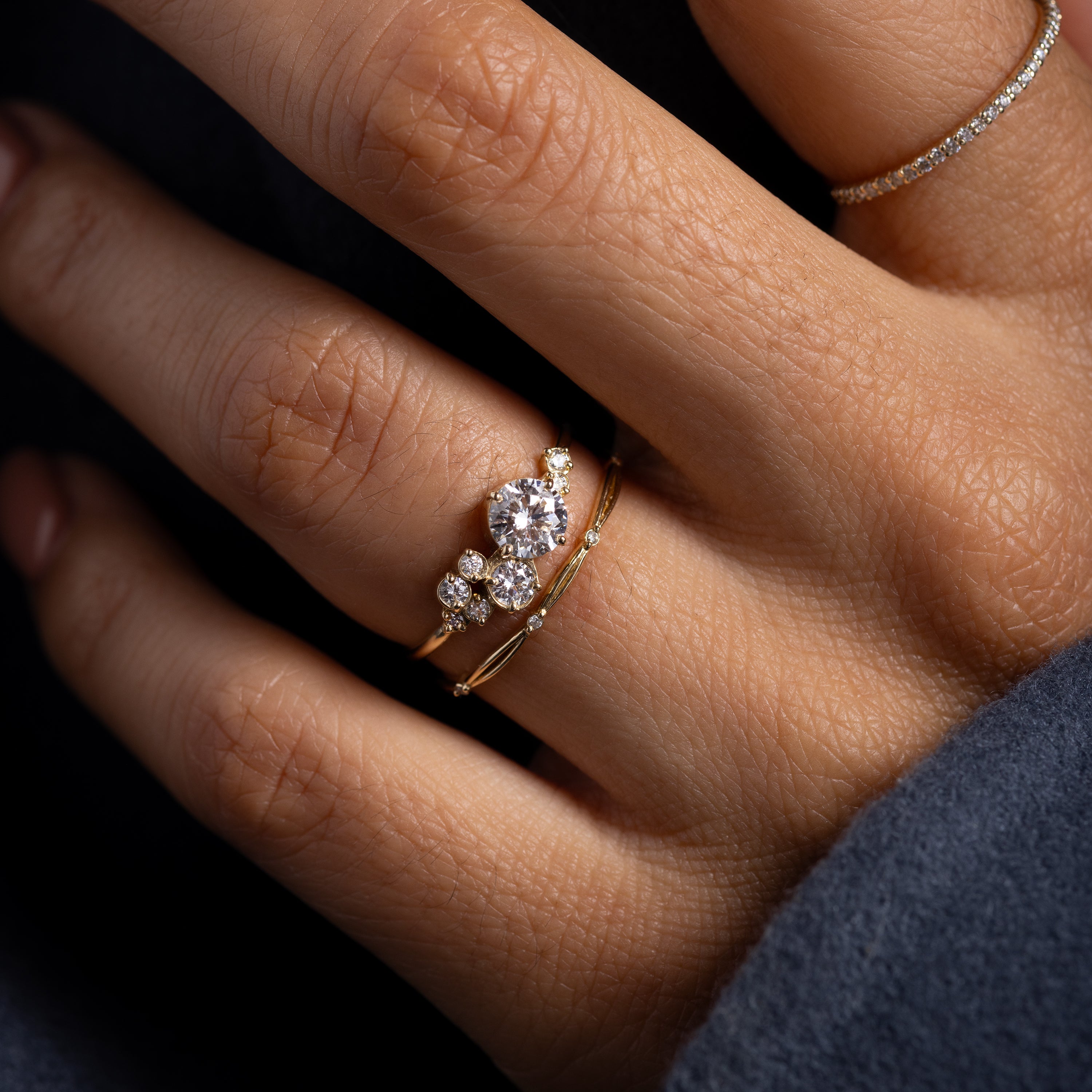 Diamond Indie Ring | Unique Cluster | Melanie Casey Fine Jewelry