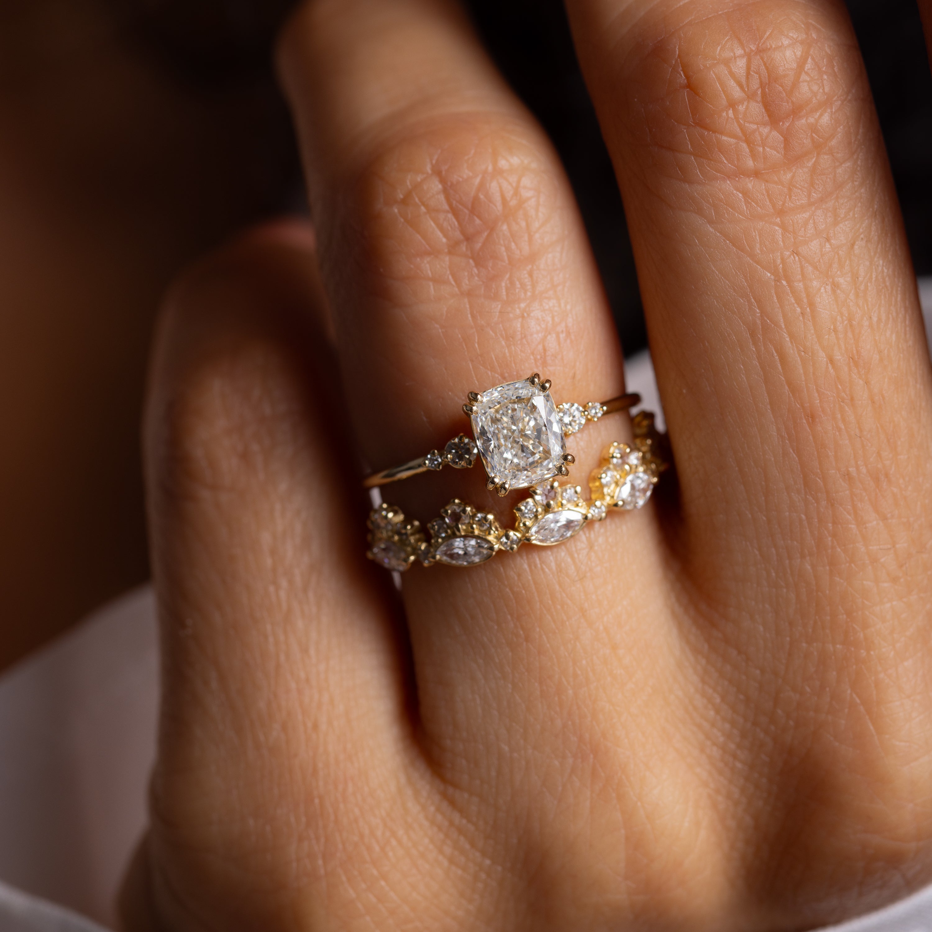 Pictorial Ring, Cushion Cut | Melanie Casey Fine Jewelry