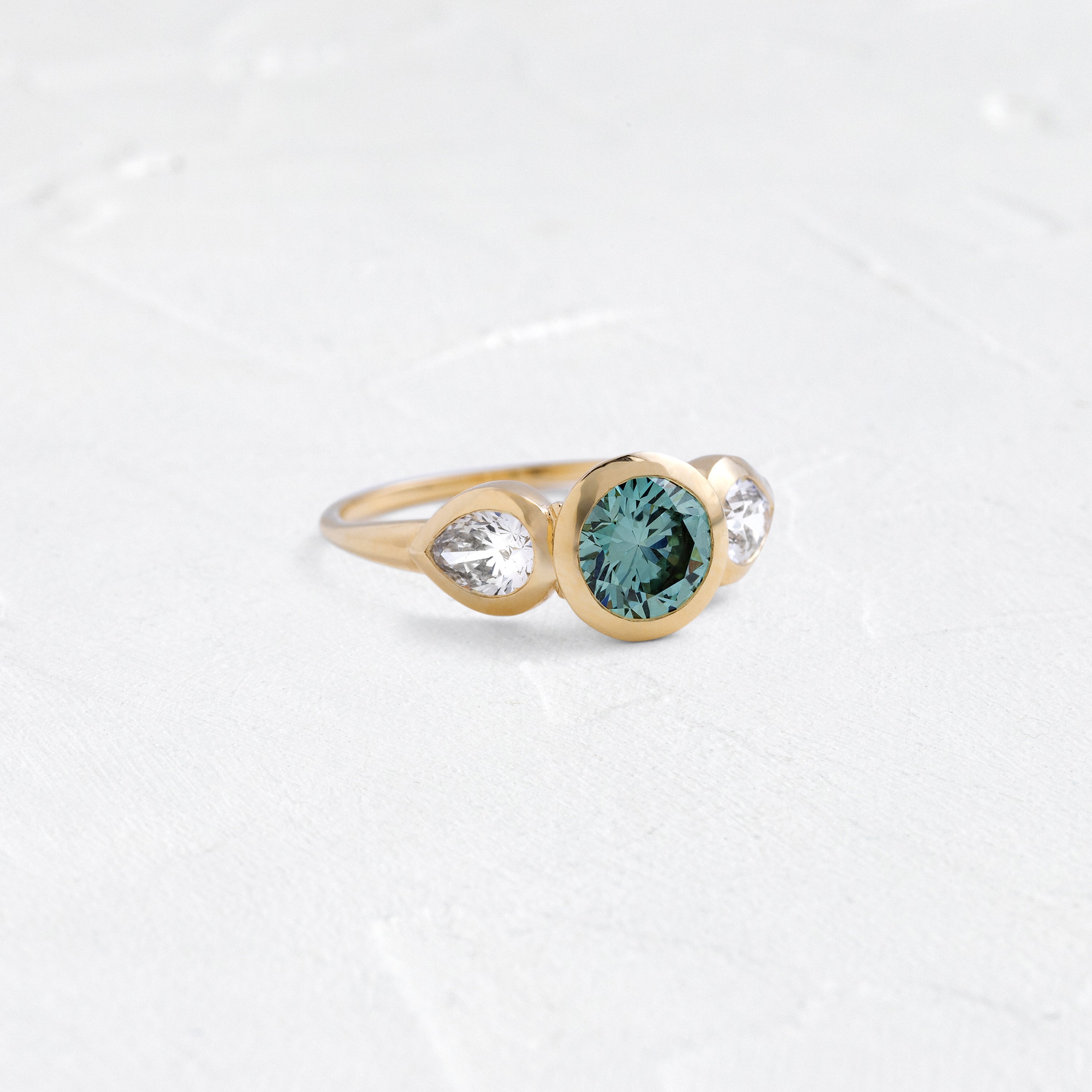Moonrise Ring, 1.07ct. Lab-Grown Green Diamond | Melanie Casey Jewelry