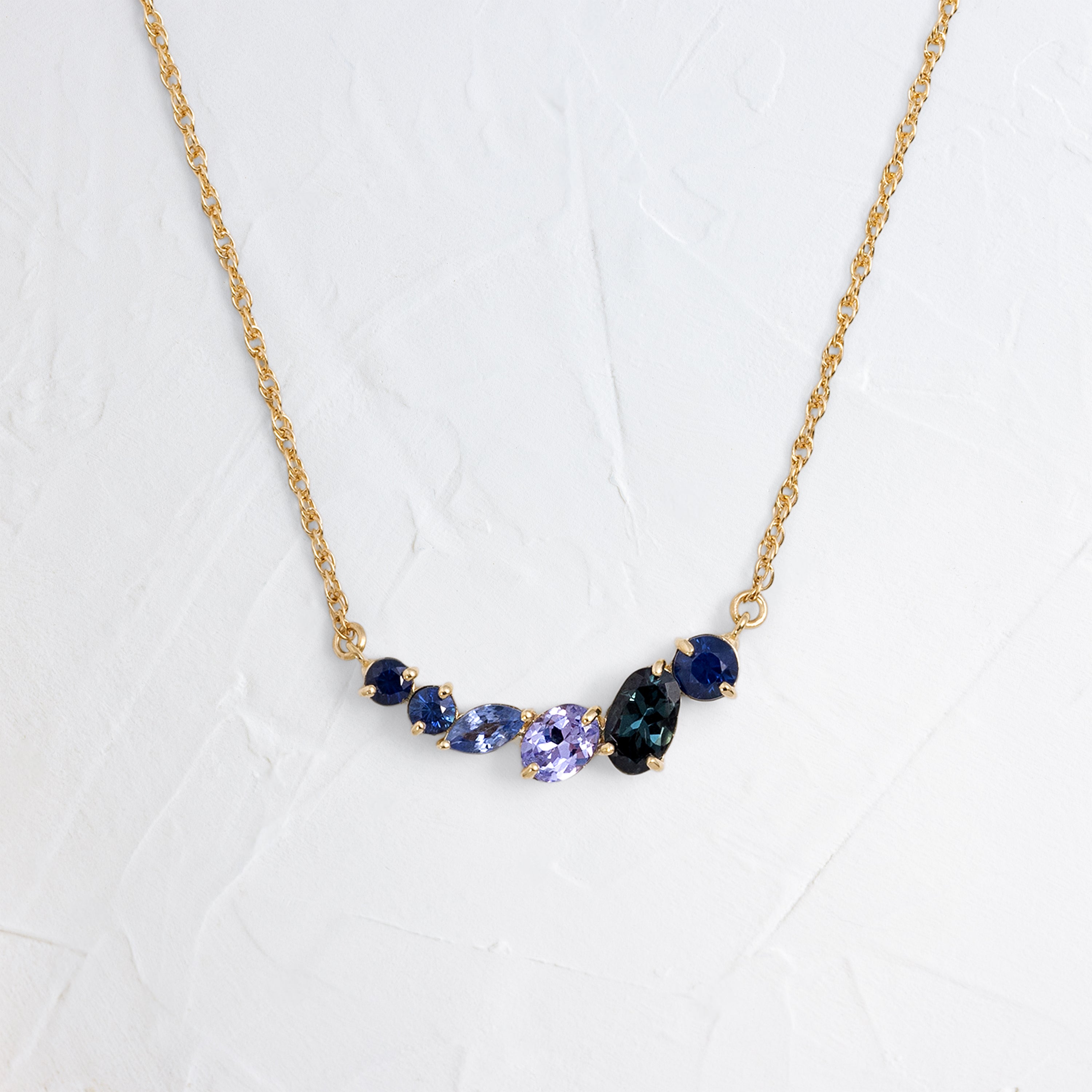 Mountain Spring Necklace in Sapphire | Melanie Casey Fine Jewelry